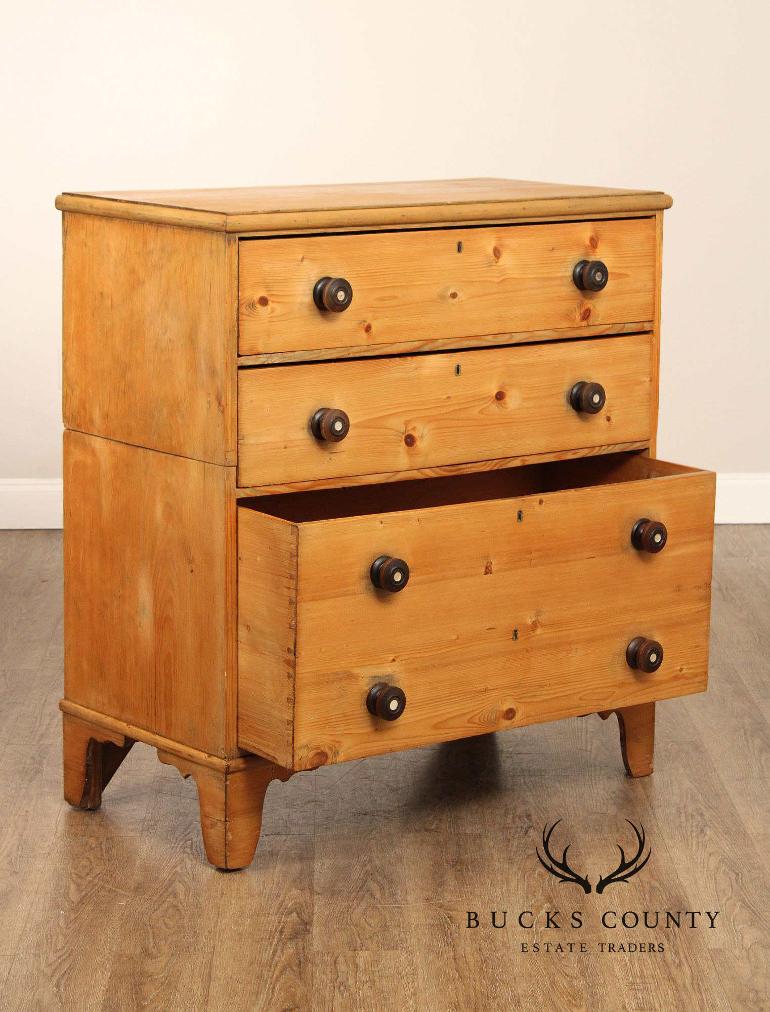 Antique English Pine Chest of Drawers