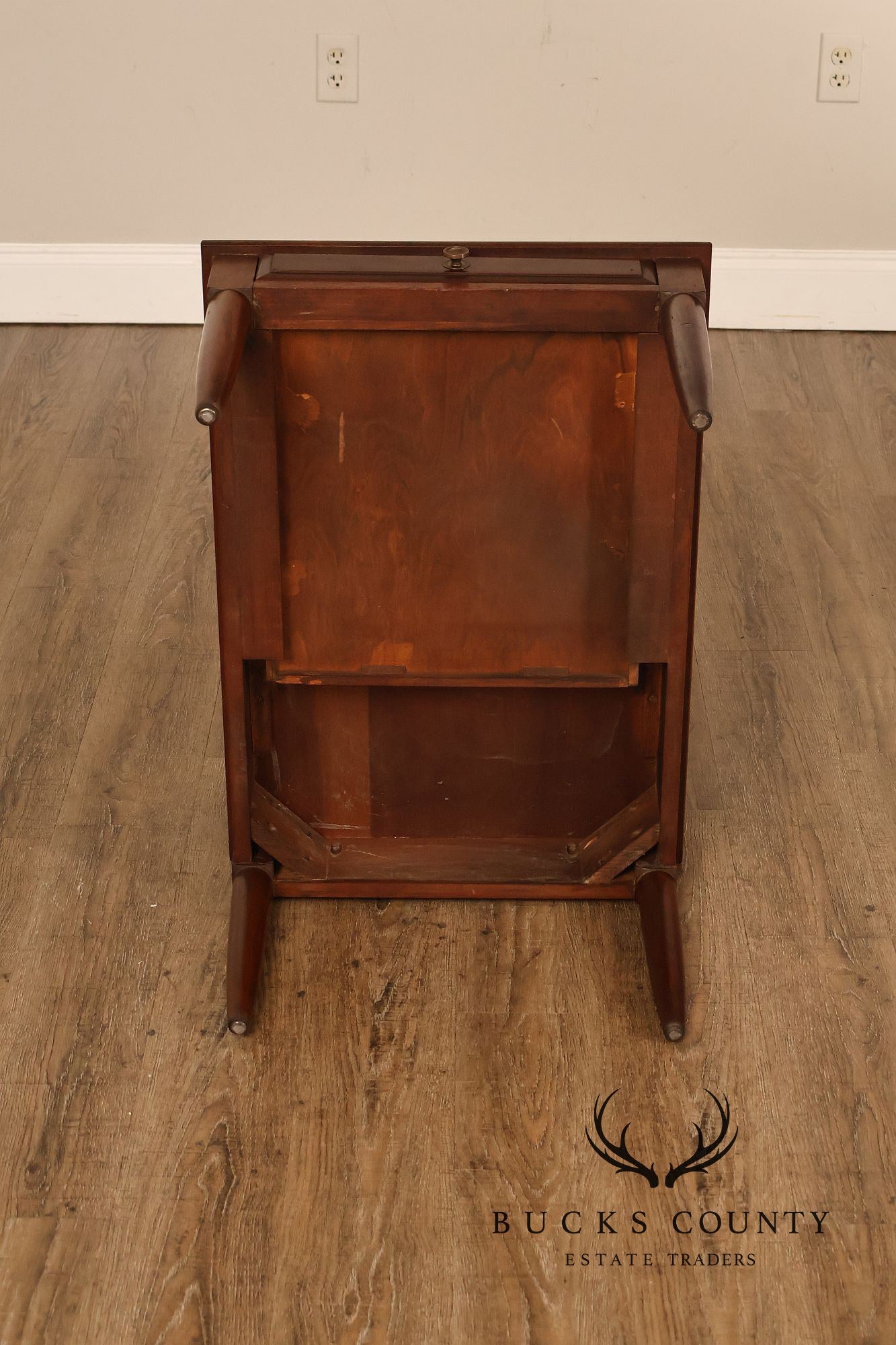 Willett Mid Century Modern Cherry Two Tier Step End Table