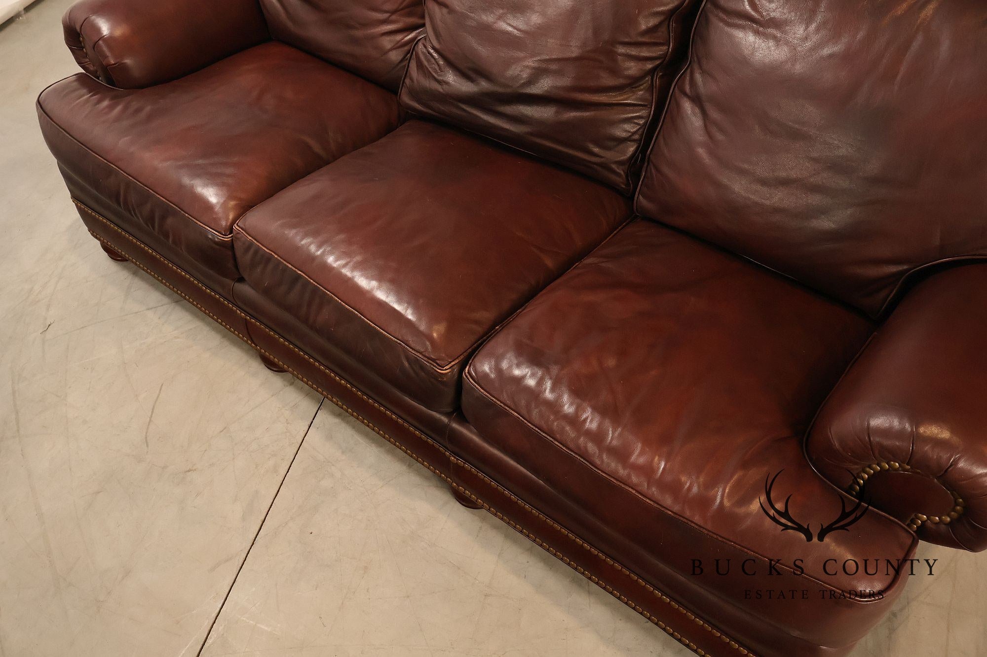 Hancock & Moore Traditional Leather Sofa