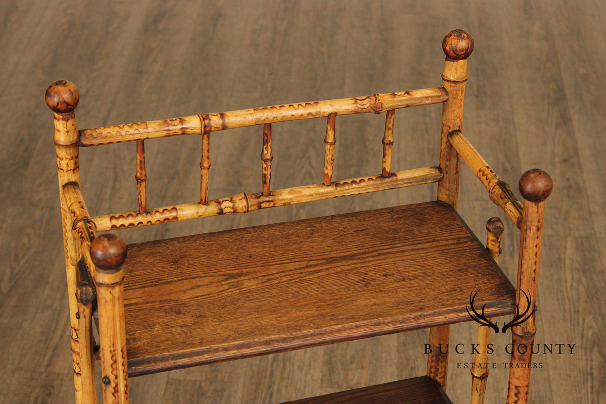 Antique Aesthetic Movement Bamboo Etagere