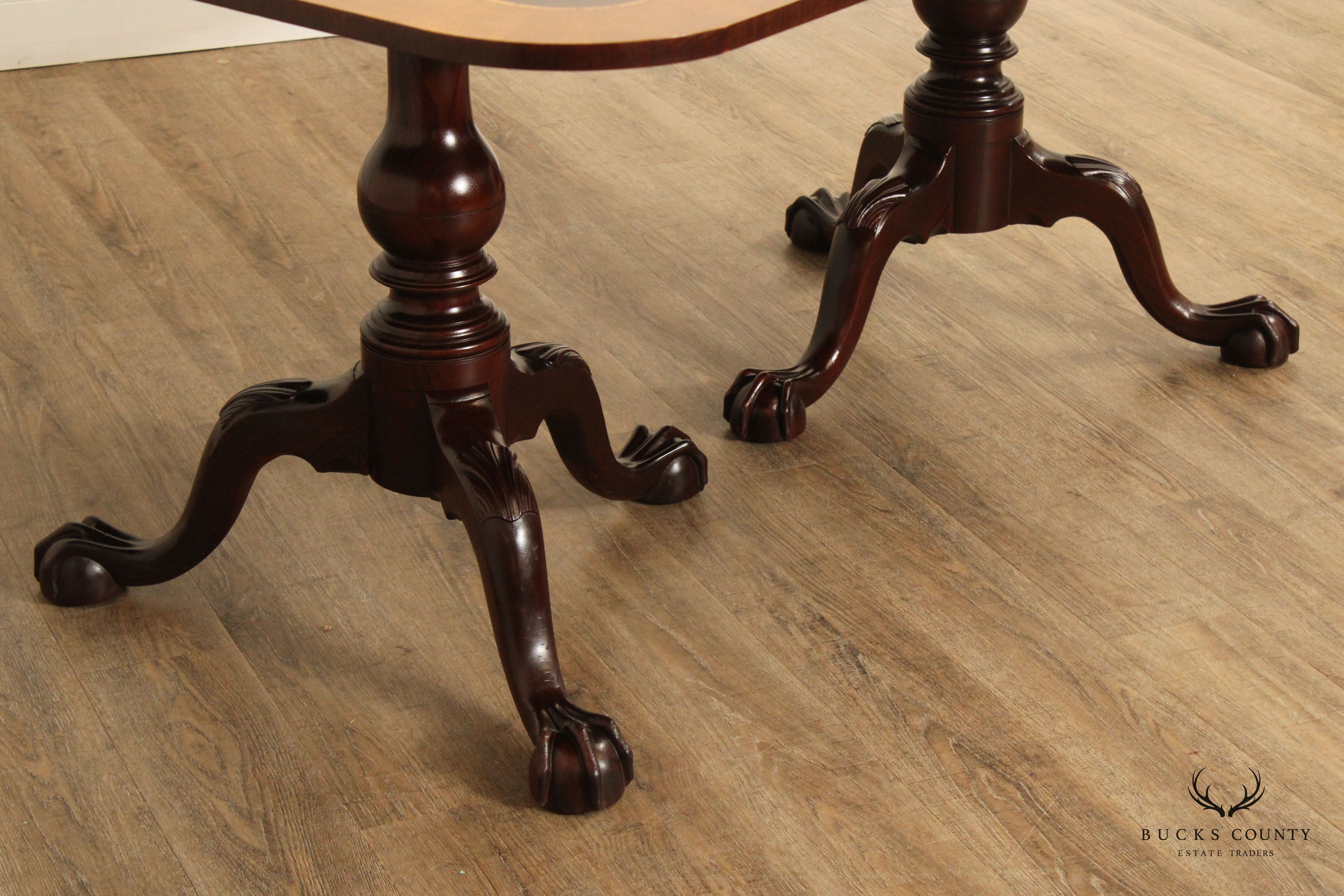 Stickley Colonial Williamsburg Double Pedestal Mahogany Dining Table