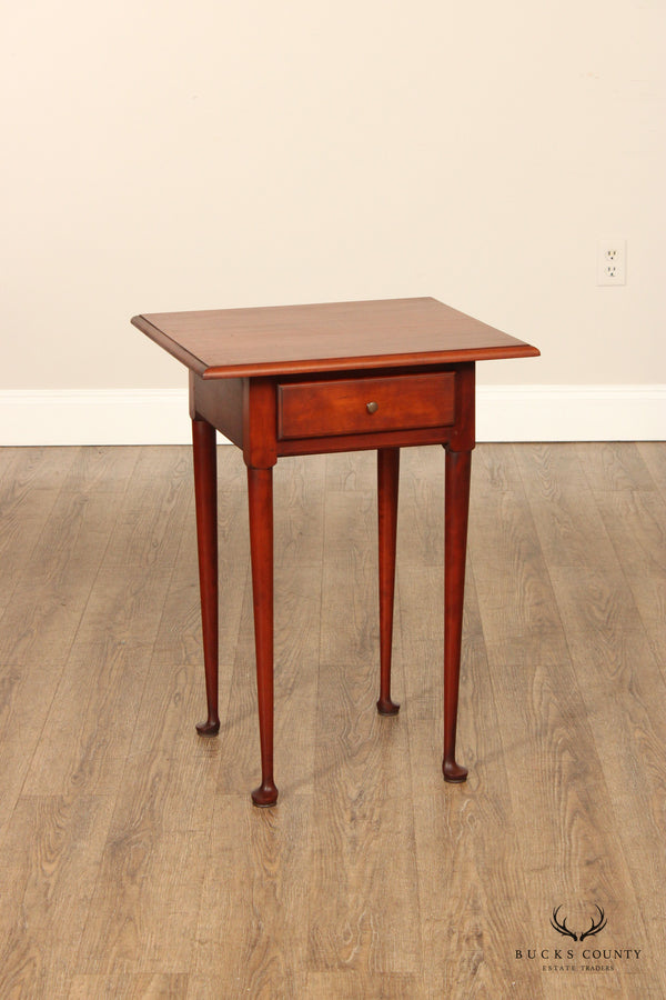 Eldred Wheeler Queen Anne Style Cherry Side Table