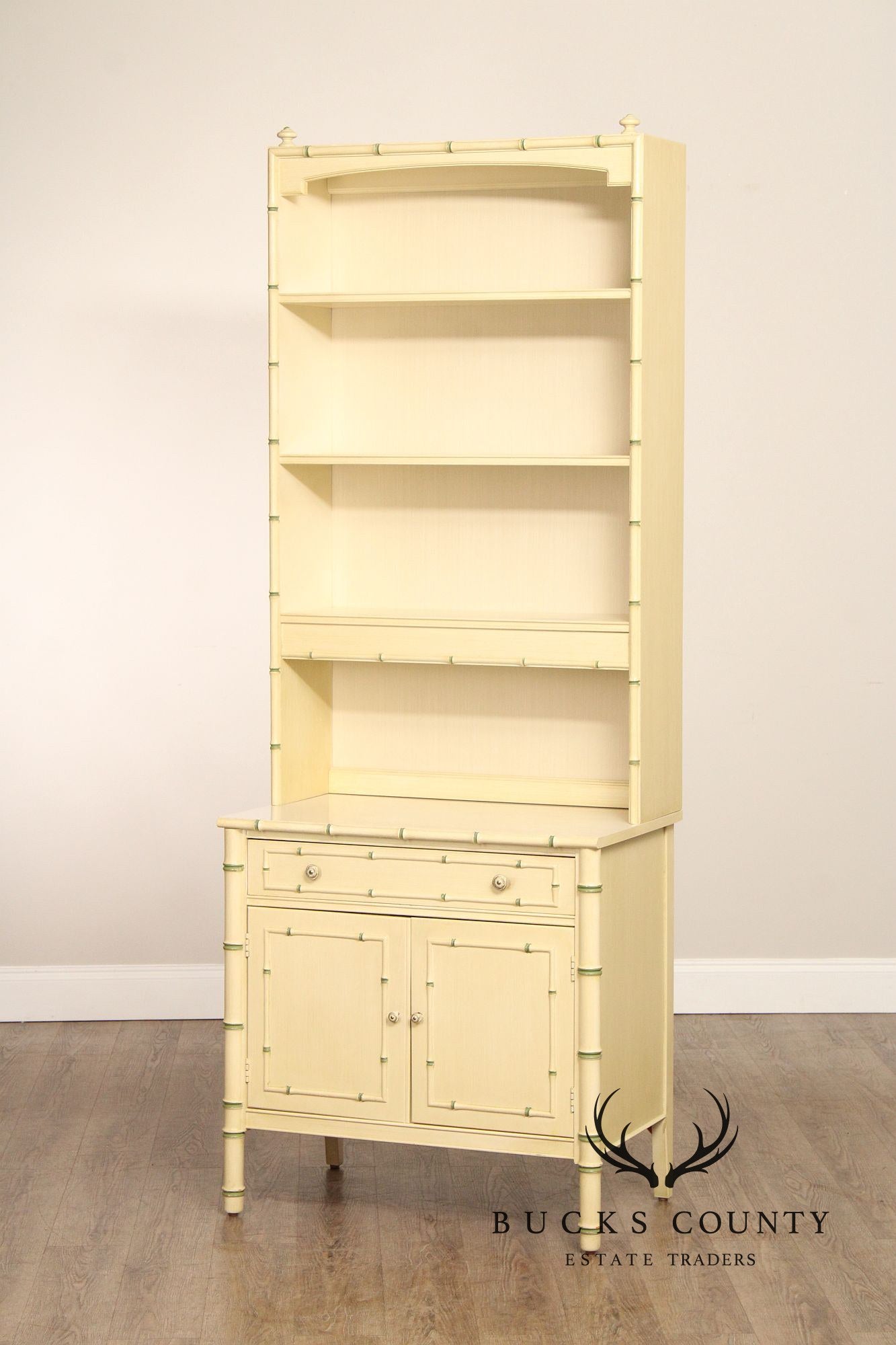 Thomasville Faux Bamboo Bookcase Cabinet