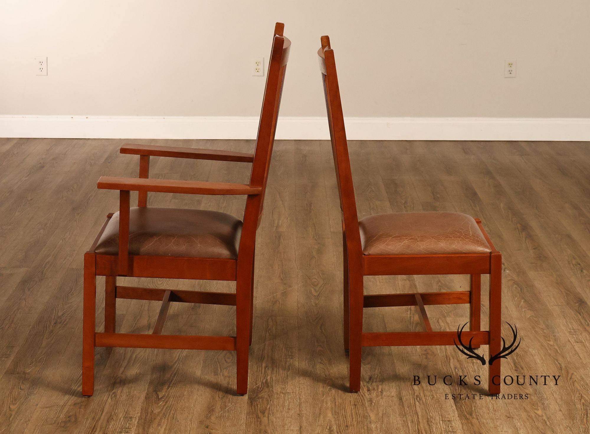 Stickley Mission Collection Set Of 6 Cherry Dining Chairs
