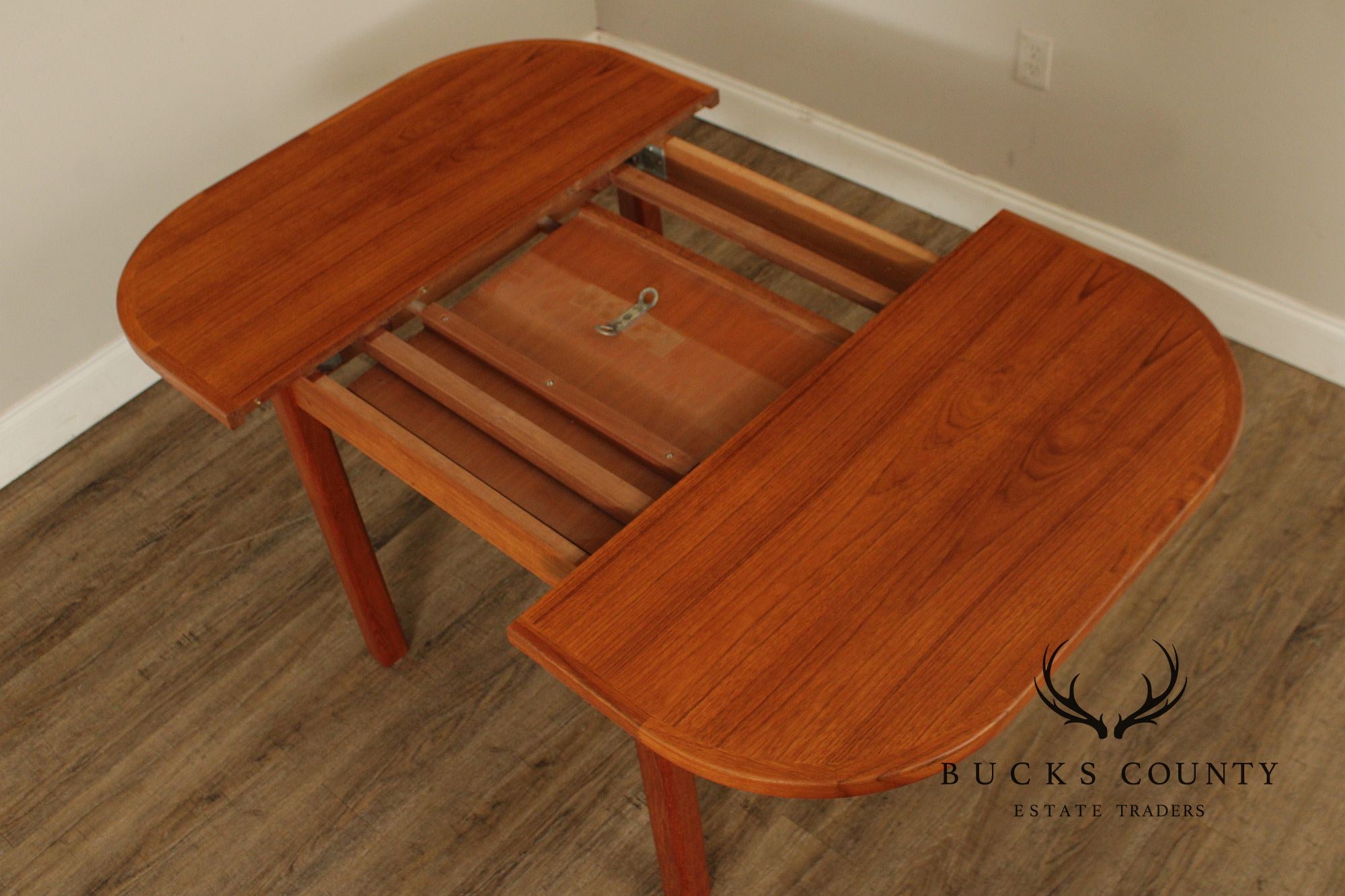 Danish Modern Style Teak Expandable Dining Table