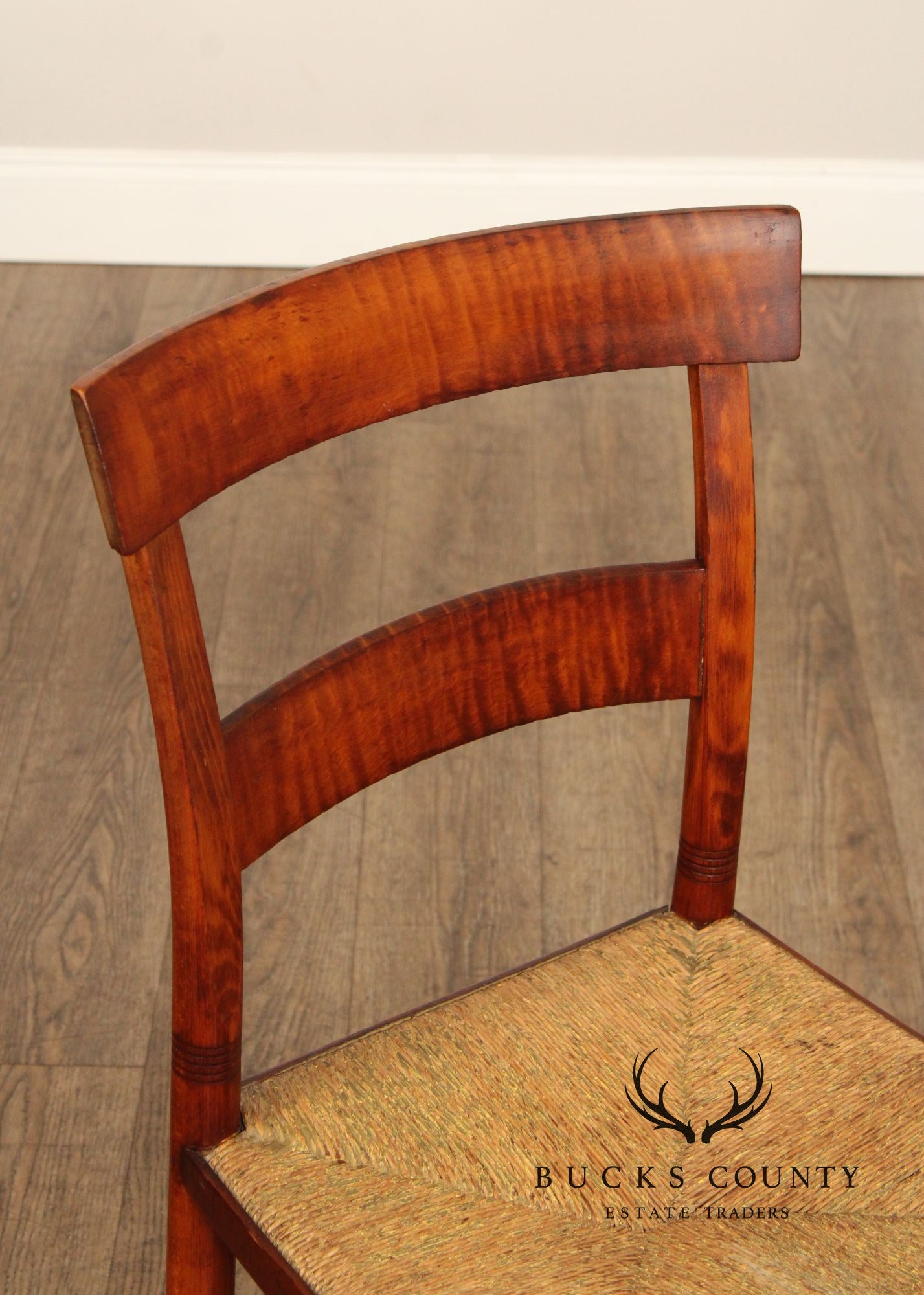 Antique American Tiger Maple Side Chair