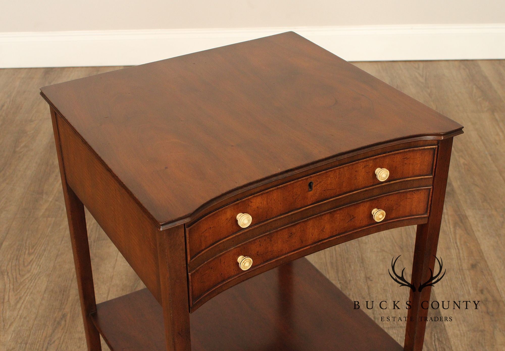 Kittinger Federal Style Mahogany One-Drawer End Table