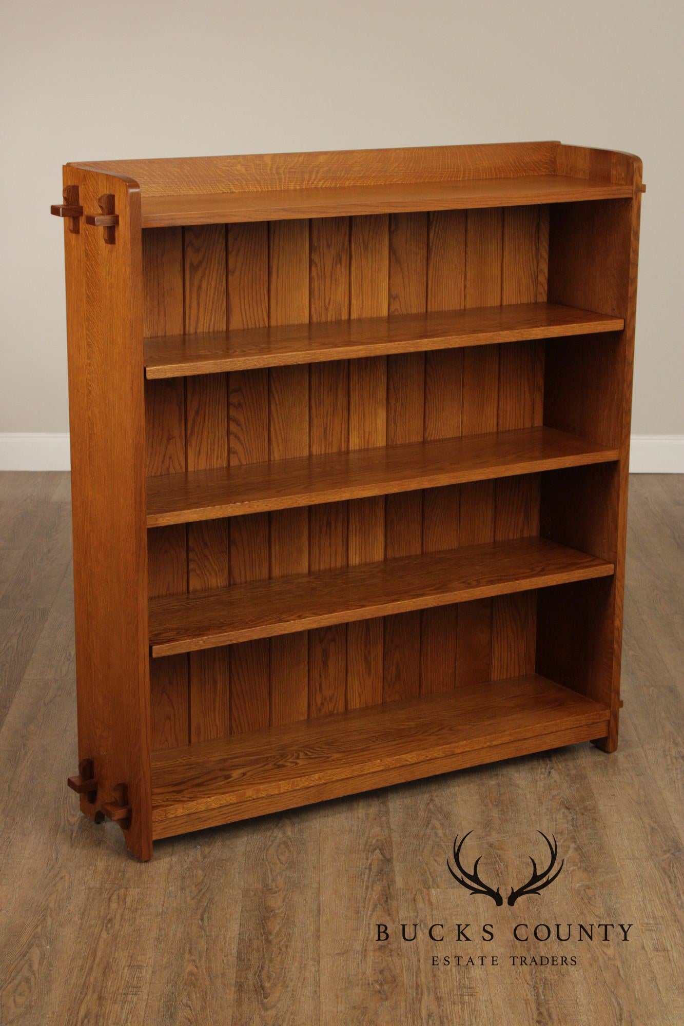 Stickley Mission Collection Oak Open Bookcase