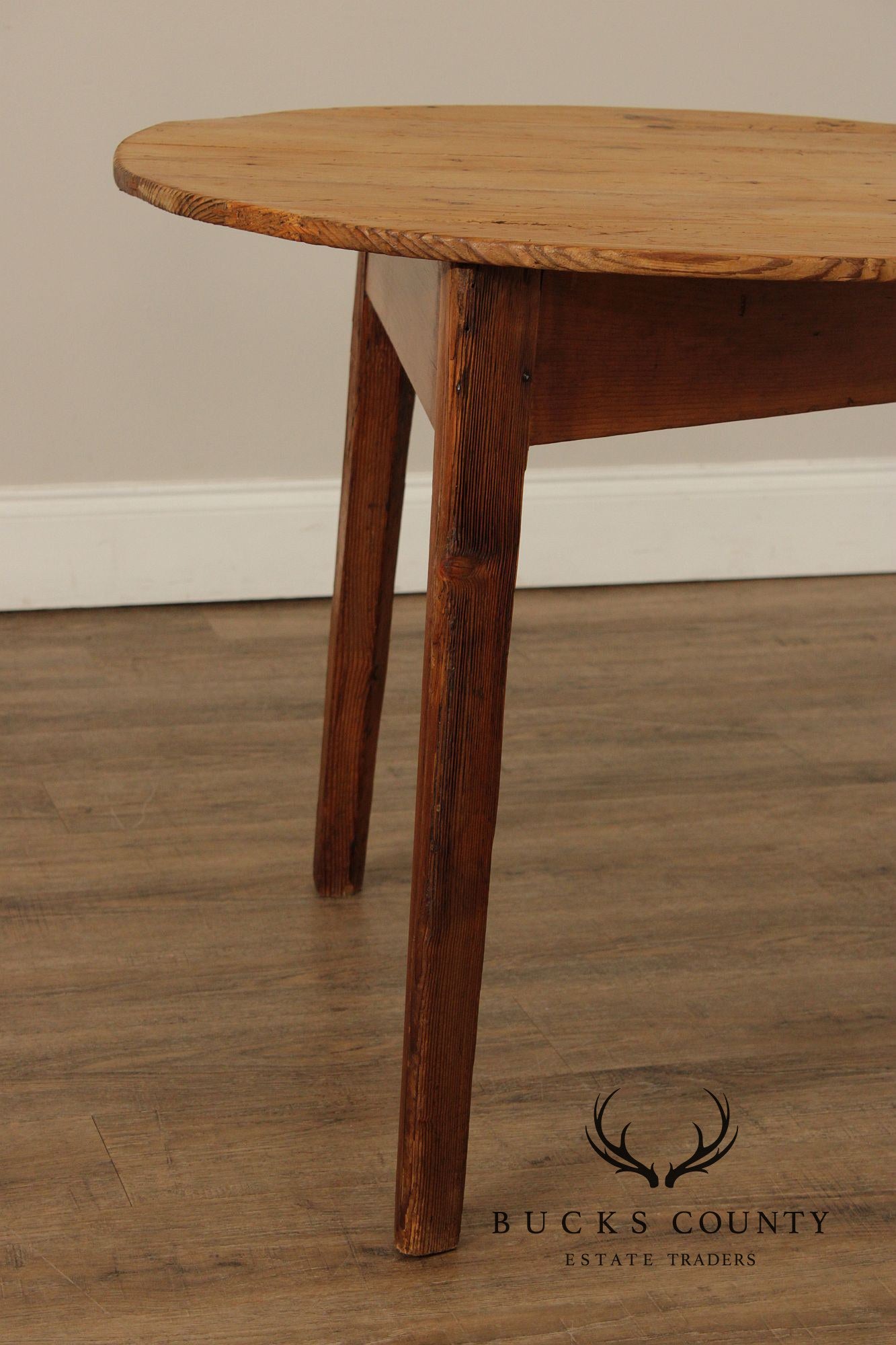 Antique English Pine Cricket Table