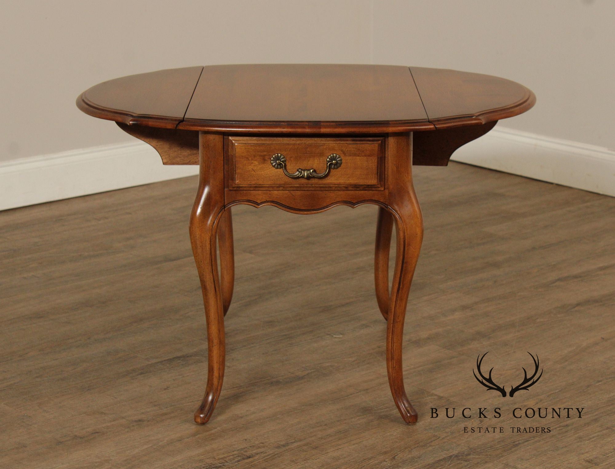 Ethan Allen 'Country French' One-Drawer Pembroke Table