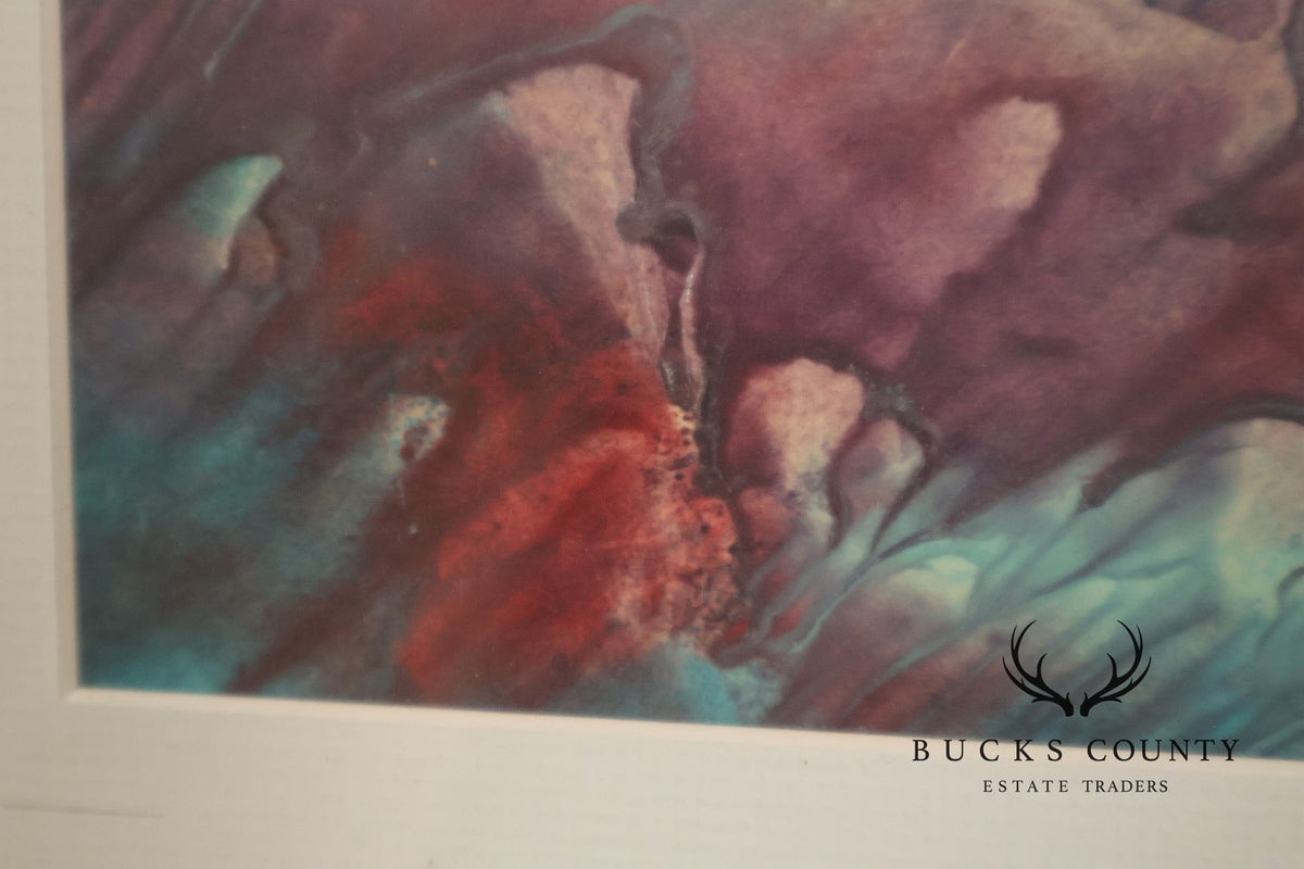 Suzanne Marinell Melted Wax Painting, Valleys