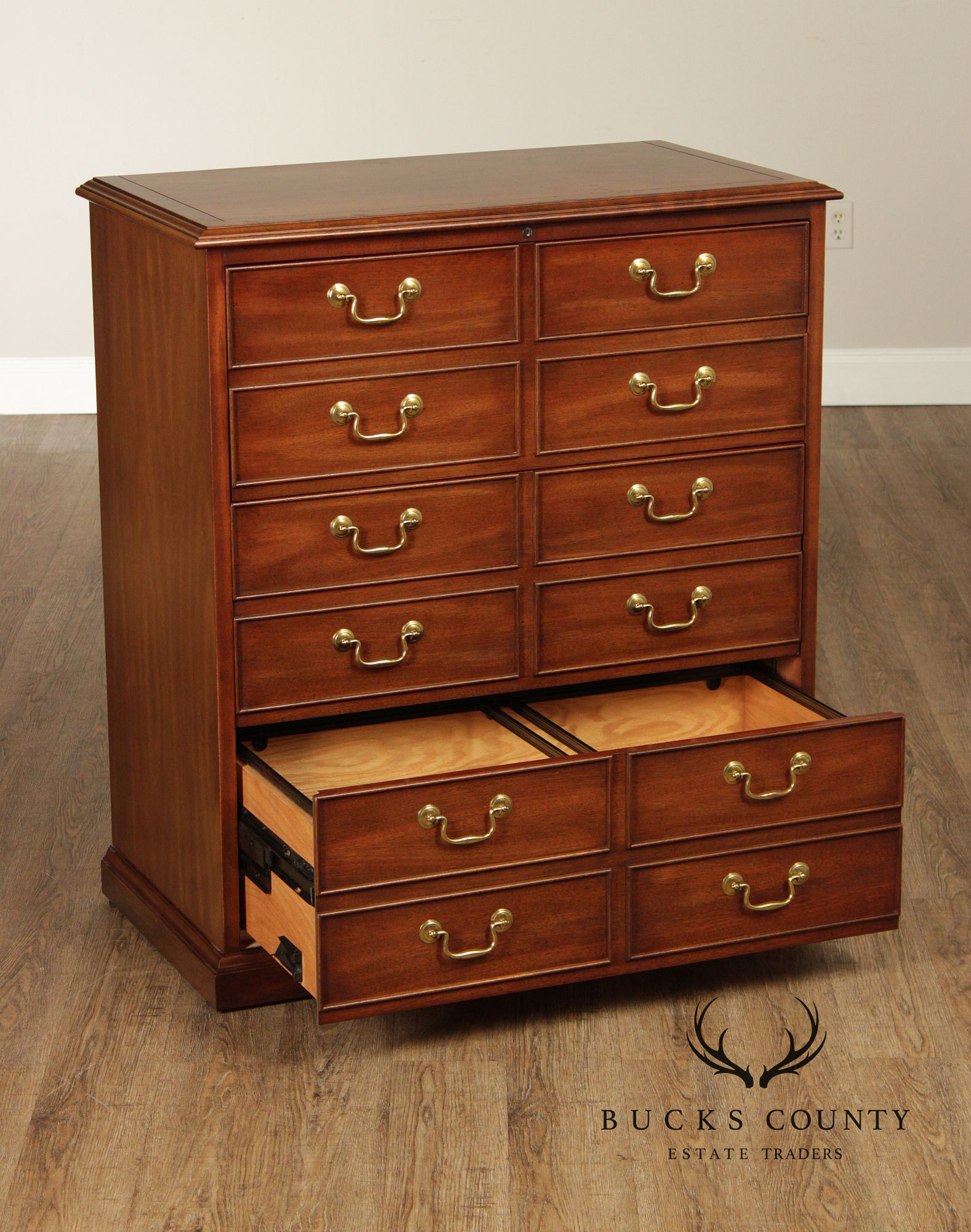 Sligh Furniture Mahogany File Cabinet