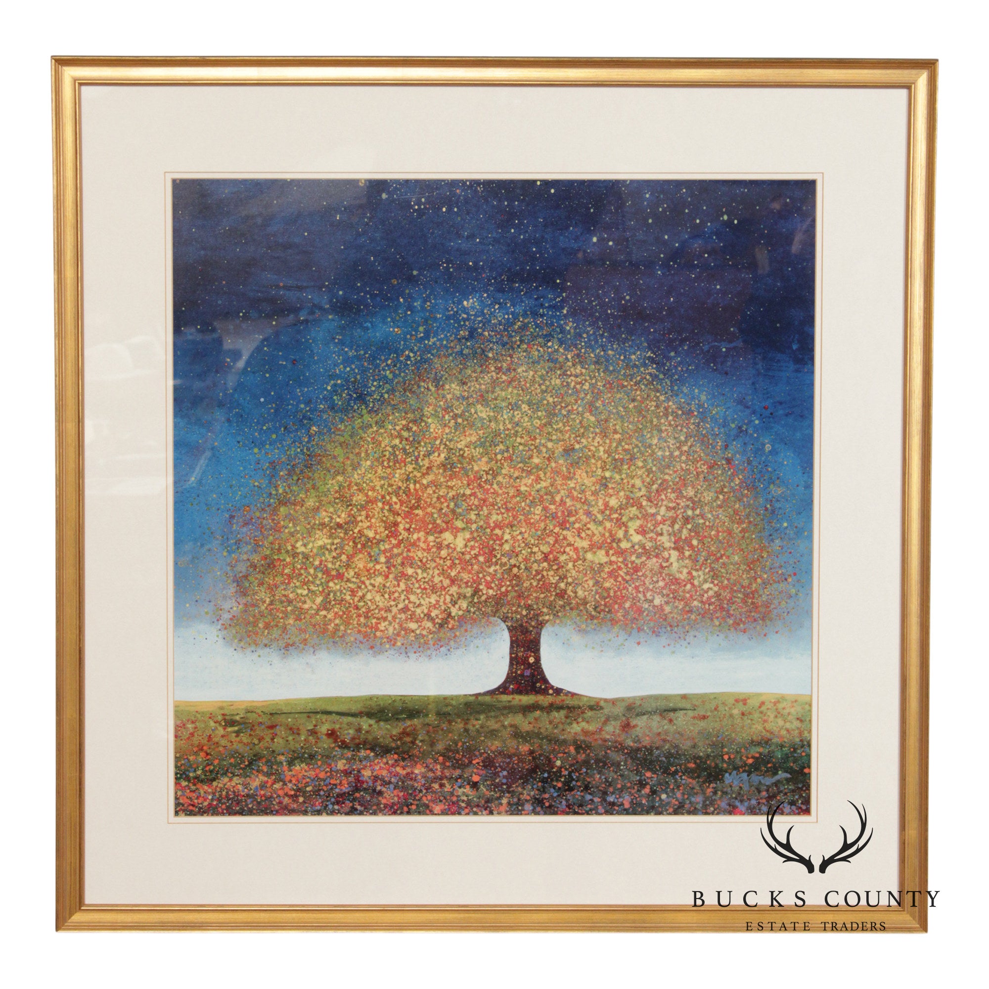 Melissa Graves-Brown Framed Print, 'Blue Dreaming Tree'