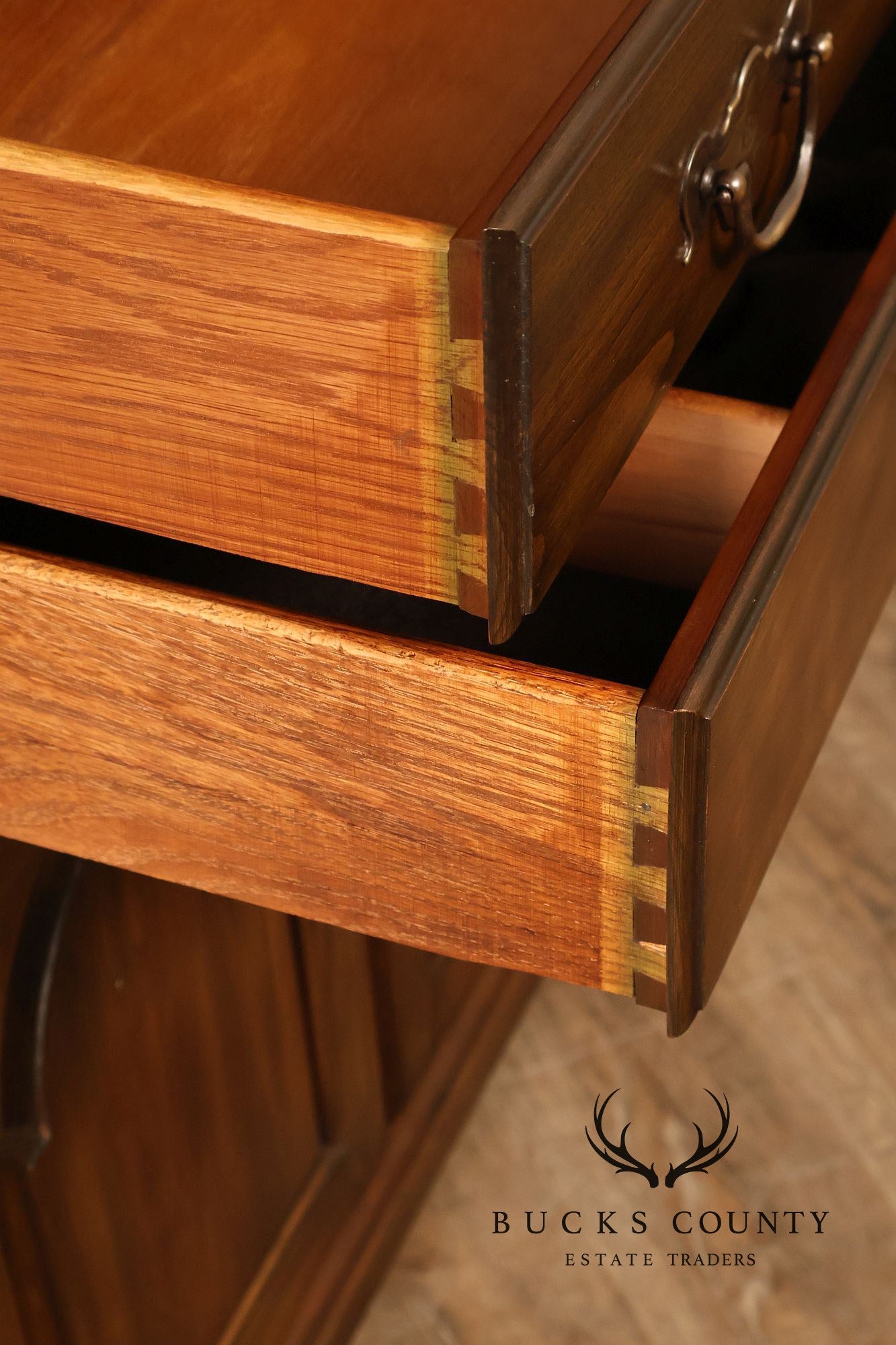 Pennsylvania House Vintage Cherry Step Back Hutch China Cabinet