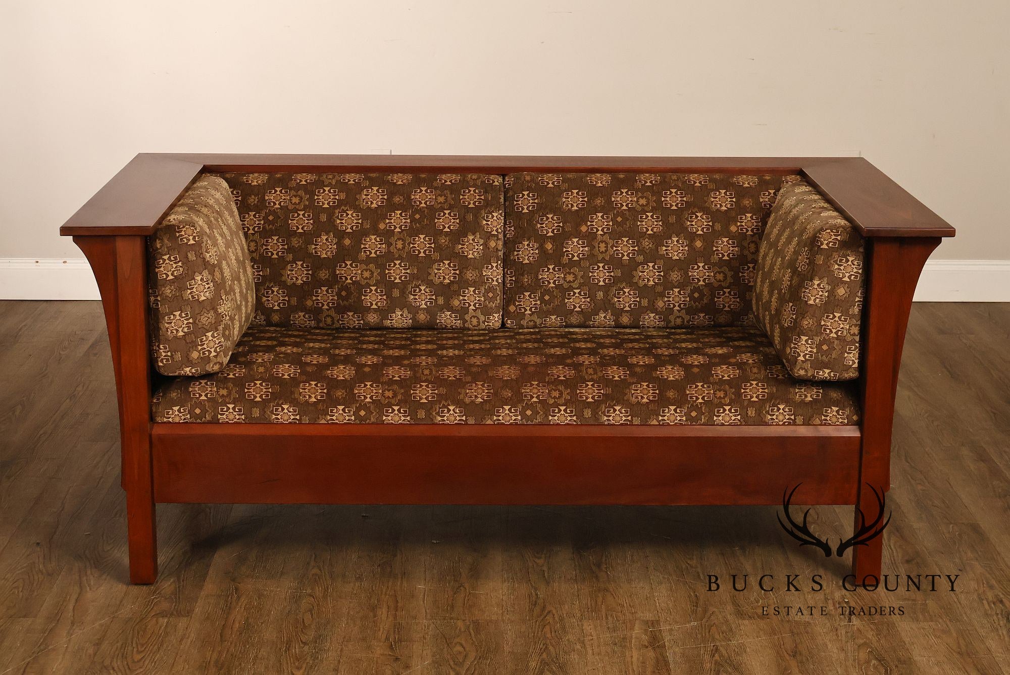 Stickley Mission Collection Cherry Spindle Loveseat