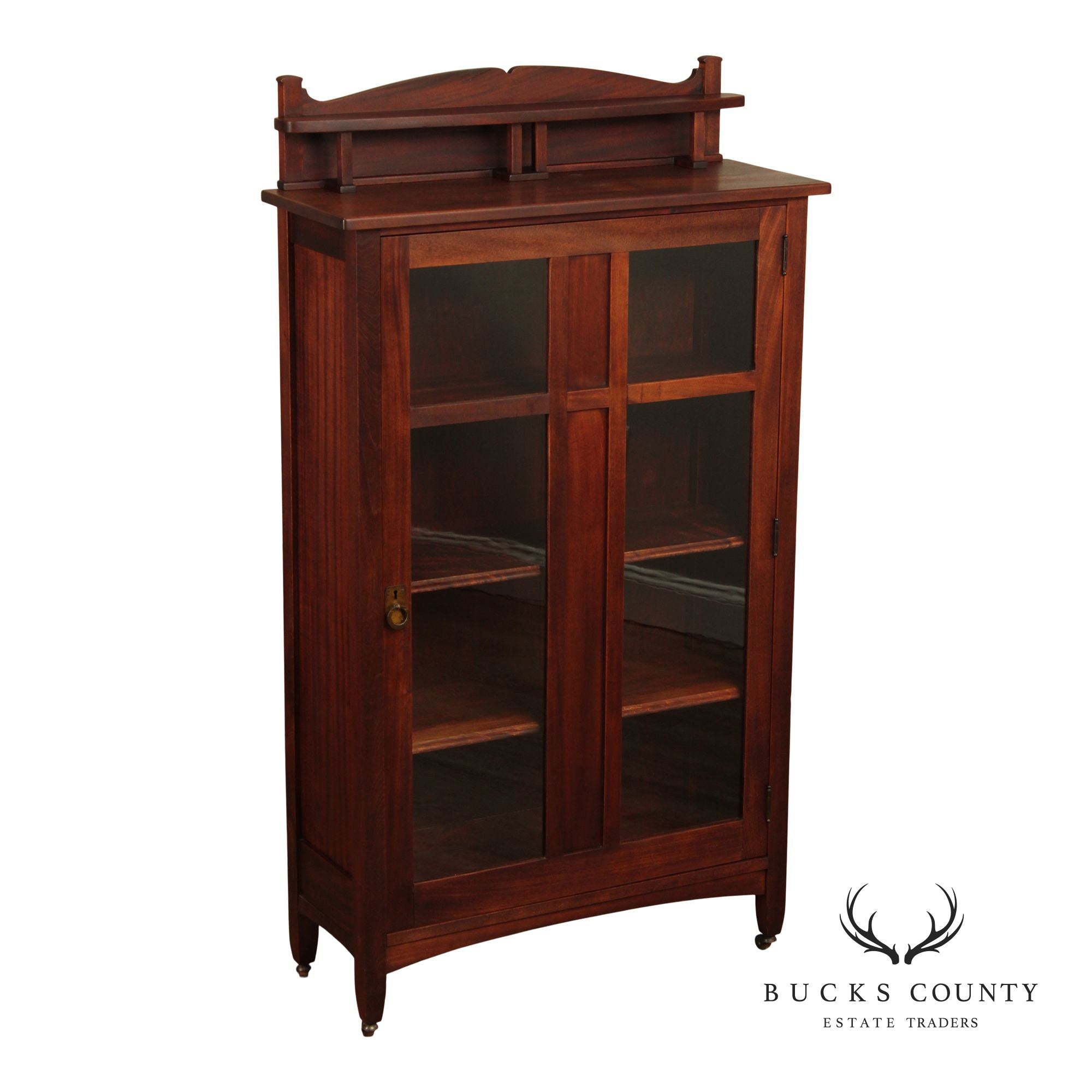 Shop of the Crafters Antique Arts & Crafts Mahogany Bookcase