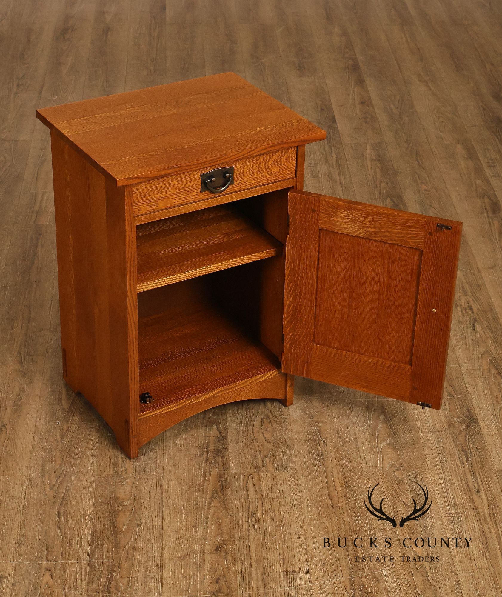 Stickley Mission Oak Harvey Ellis Inlaid Nightstand