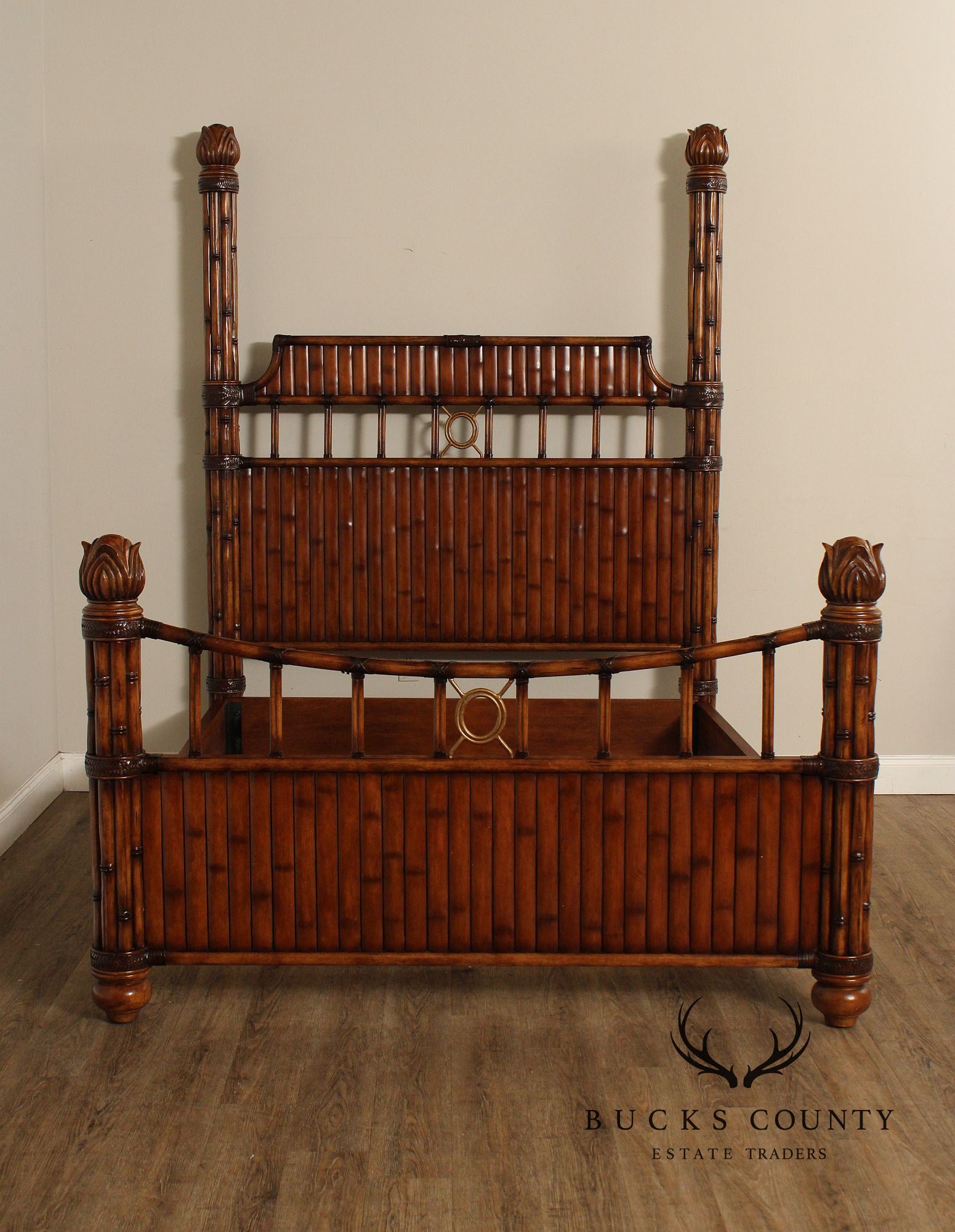 Tommy Bahama British Colonial Style Queen Poster Bed
