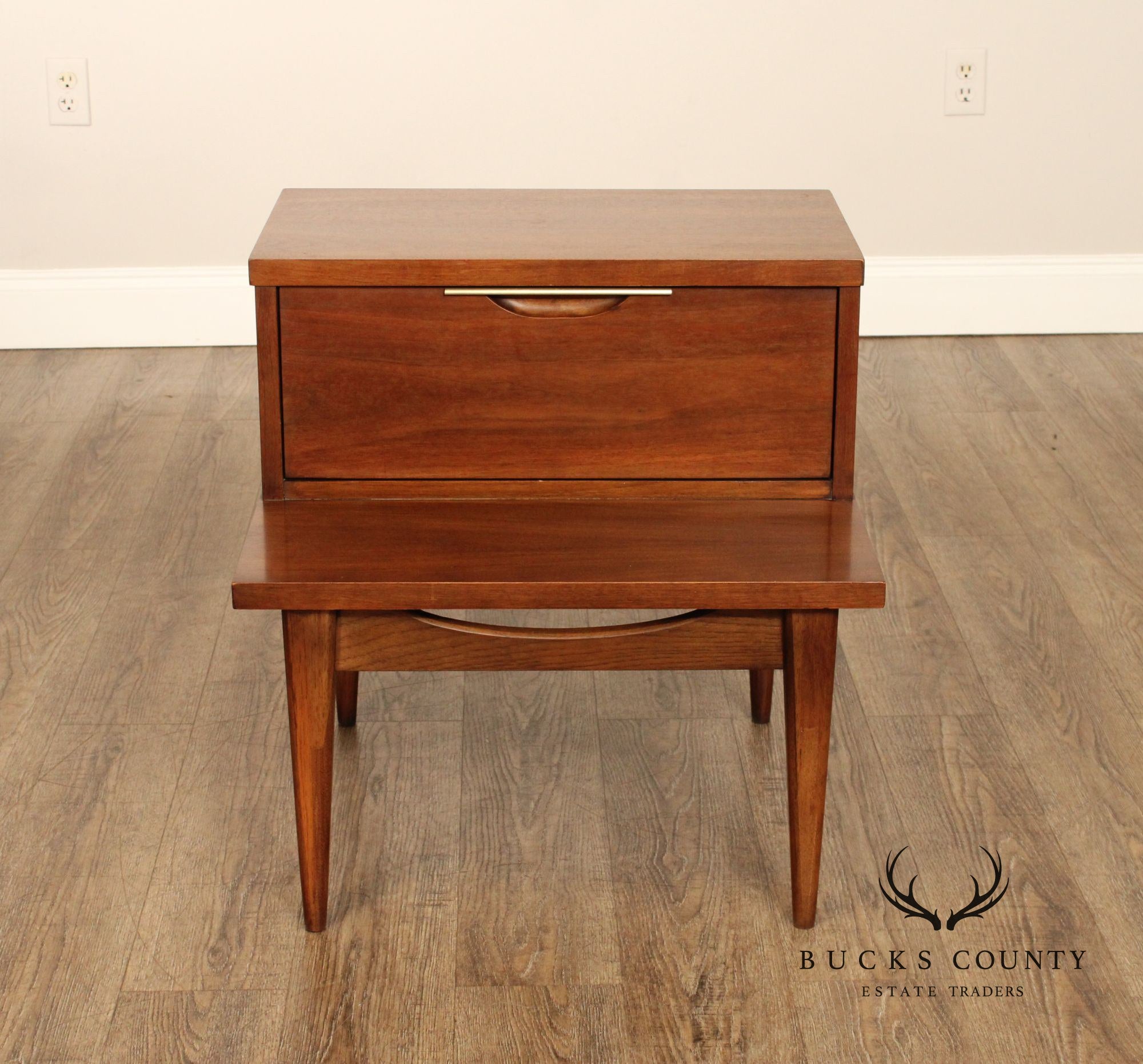 Kent Coffey 'The Tableau' Mid Century Modern Walnut Nightstand