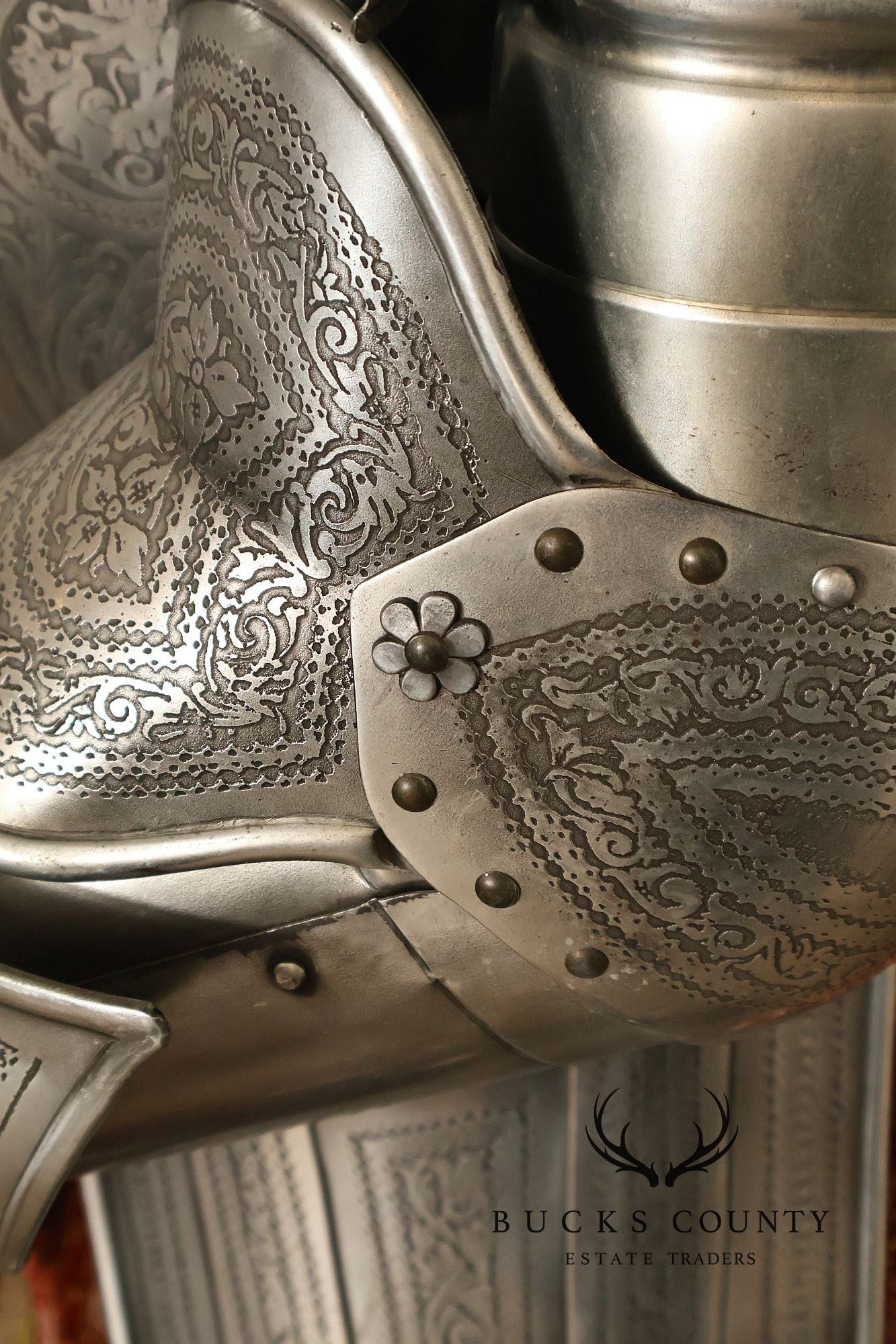 Marto Toledo Spanish Engraved Full Suit of Armor with Sword