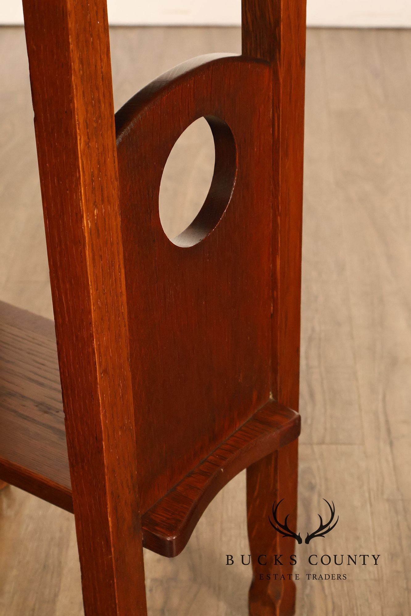 Antique Arts And Crafts Mission Oak Imperial Stand