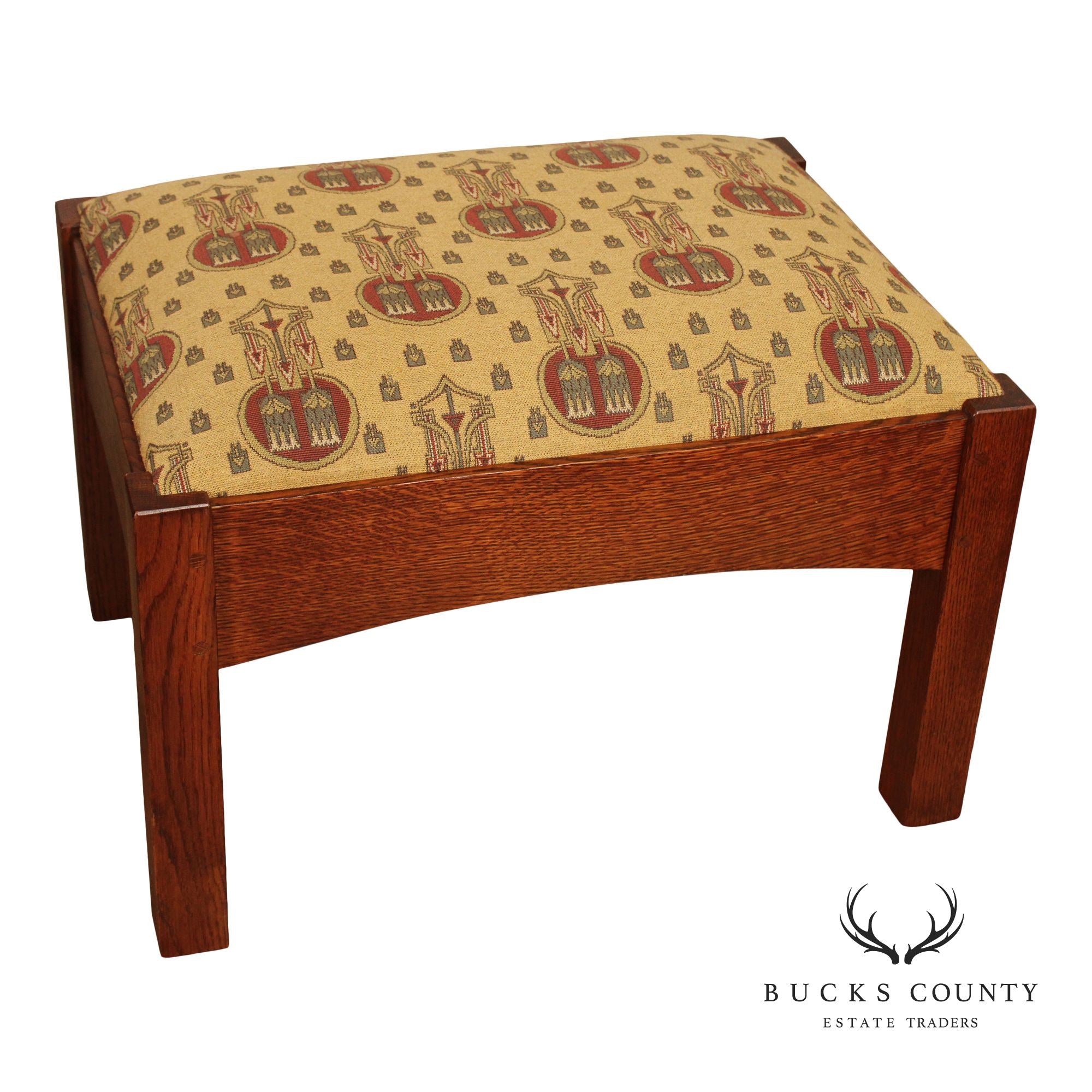 Stickley Mission Collection Oak Footstool