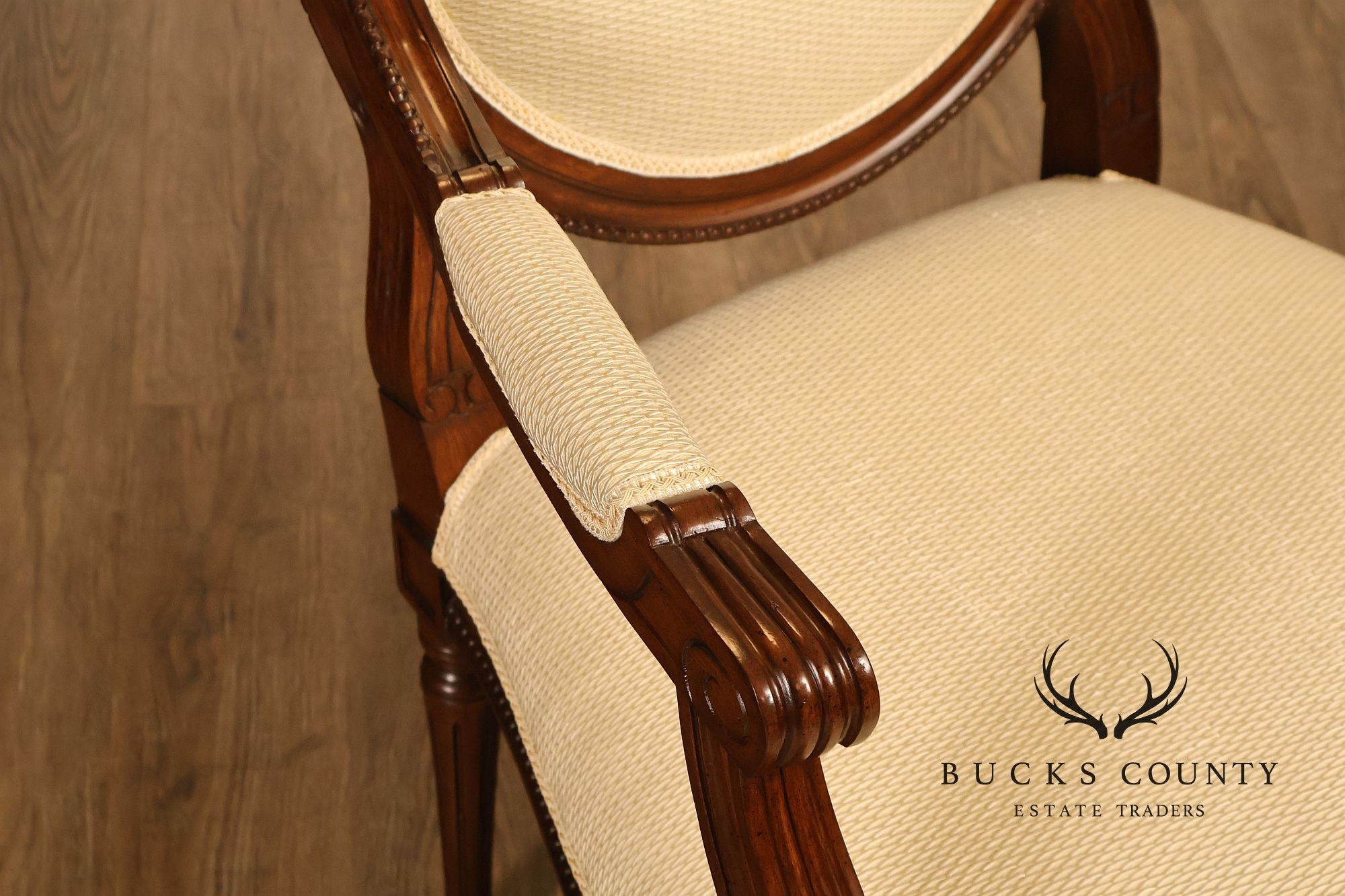 Louis XVI Style Set Of 16 Oval Back Dining Chairs