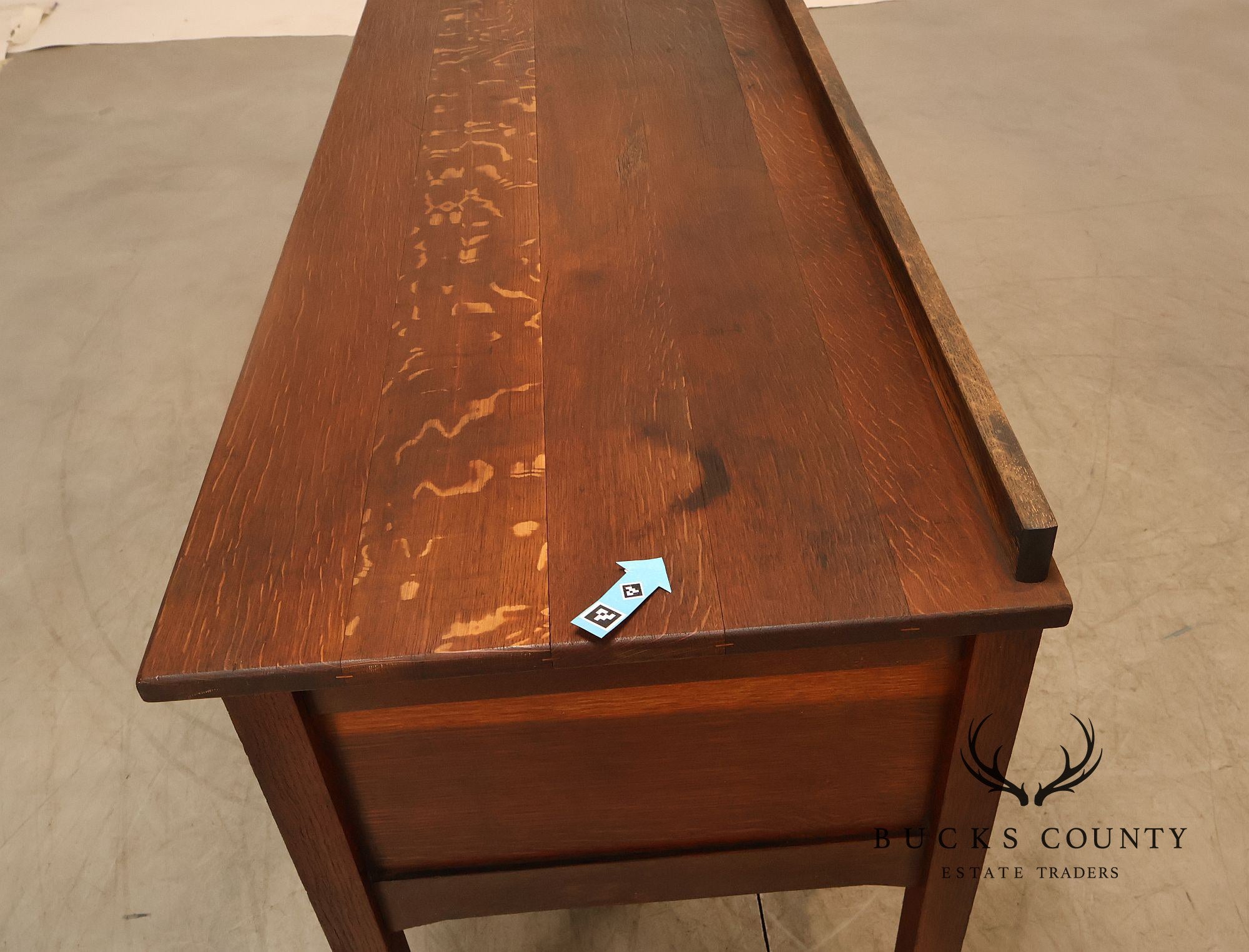 Antique Stickley Brothers Arts & Crafts Oak Vanity Desk