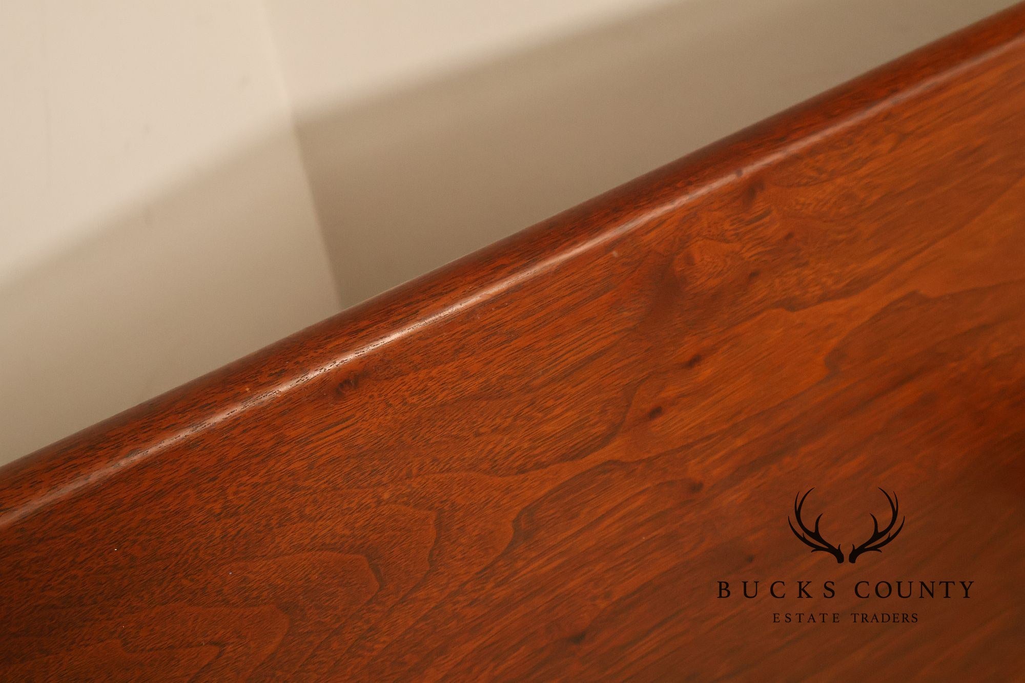 E.A. Clore & Sons Custom Walnut Queen Cannonball Bed