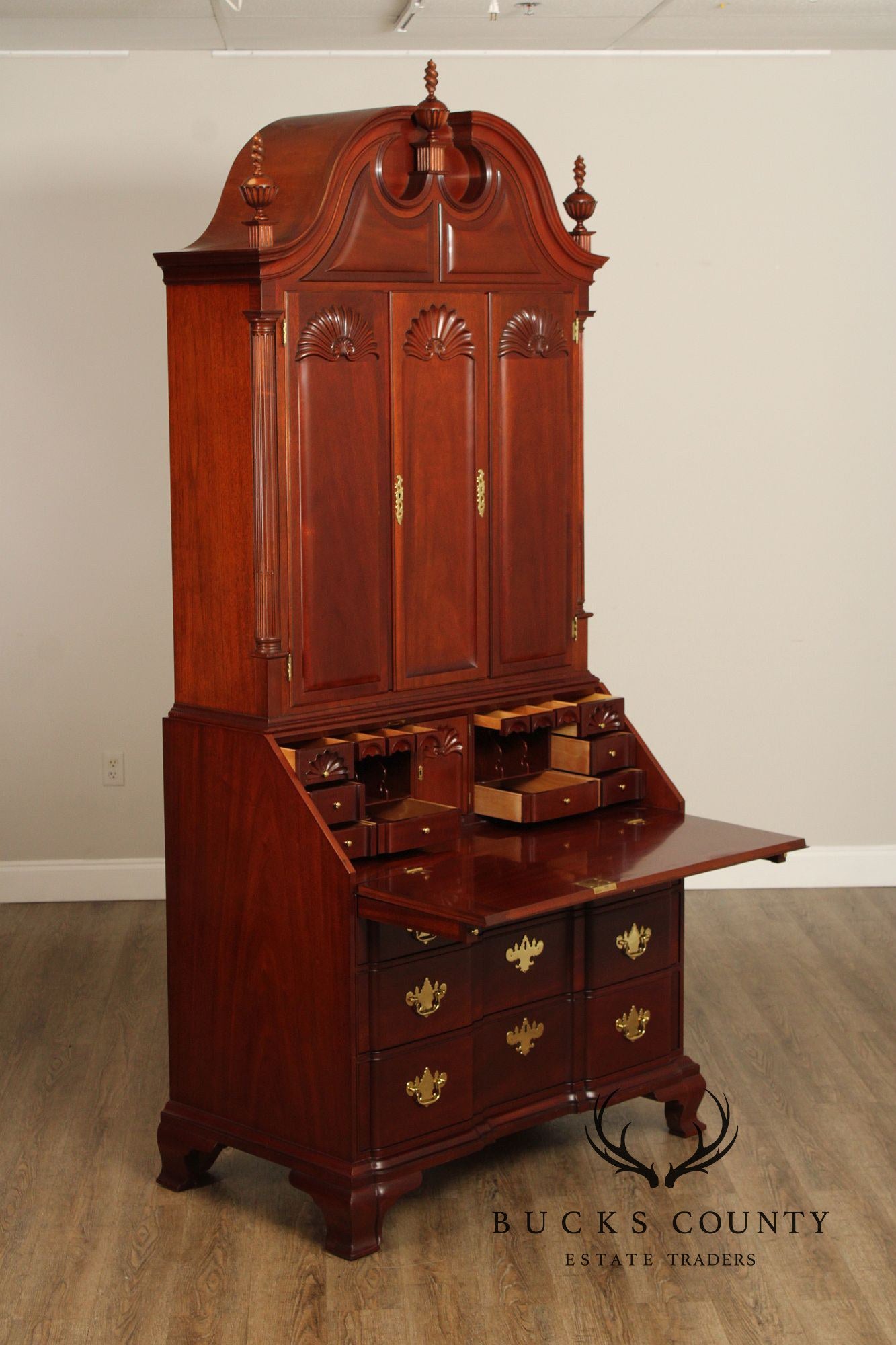 Kindel Winterthur Reproduction Mahogany Secretary Desk