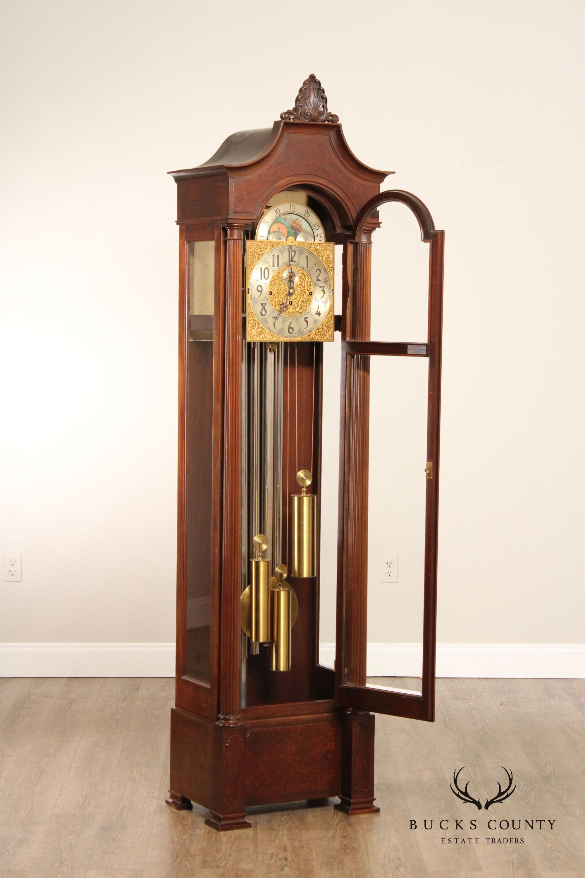 Herschedede 5 Tube Grandfather Hall Clock