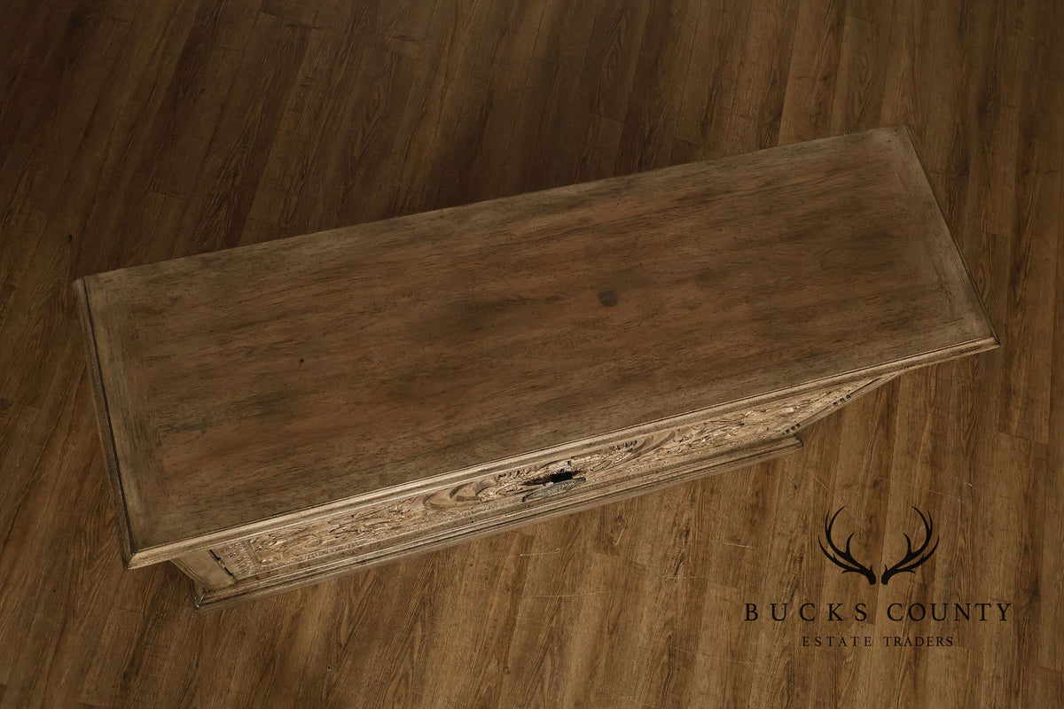 Hooker Furniture Carved Two Door Console Cabinet