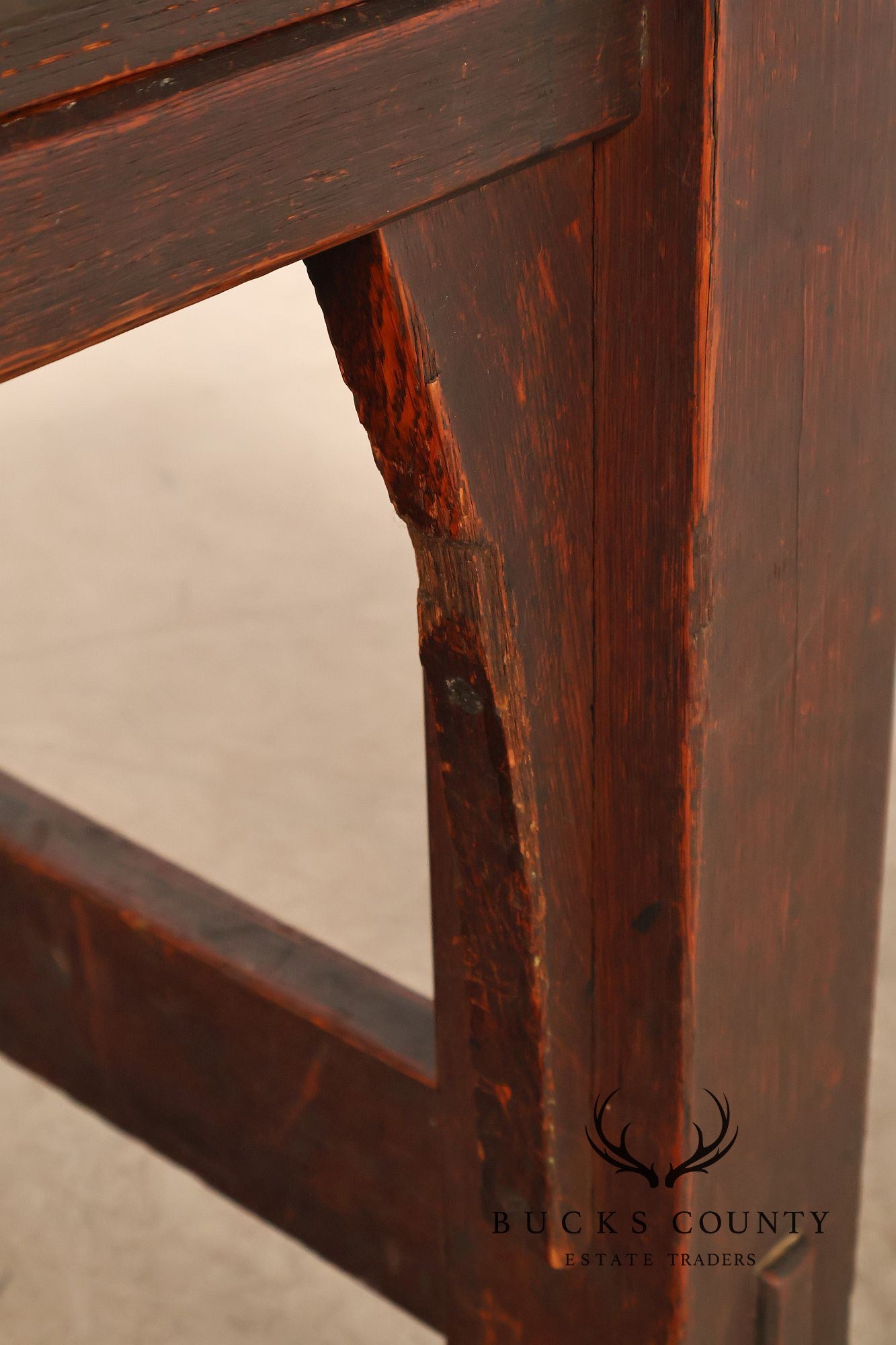 Early Gustav Stickley No. 460 Oak Library Table With Rare  Hardware