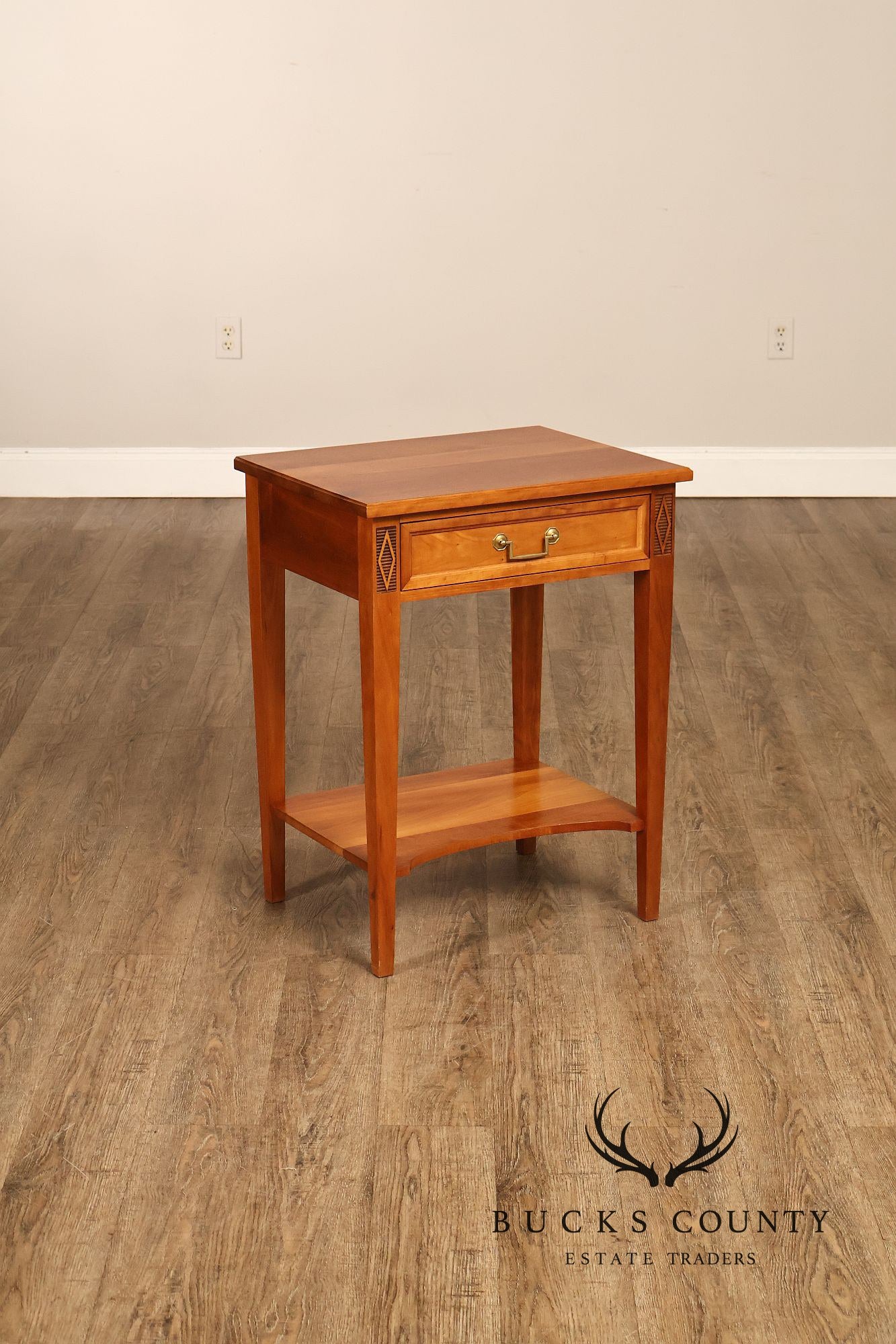 Stickley Directoire Style Cherry Pair Of End Tables