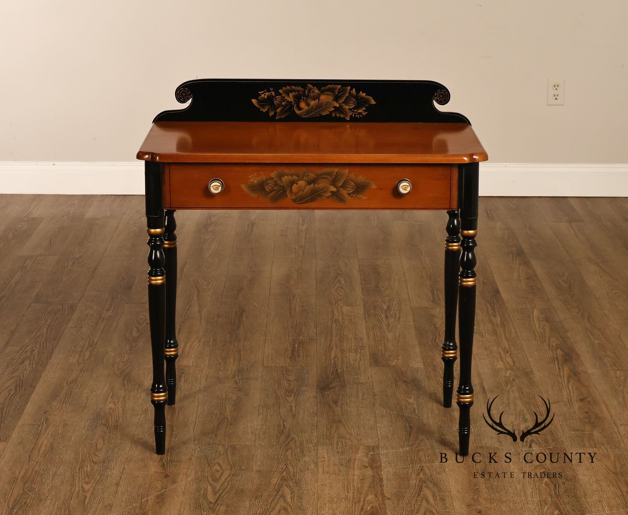 Hitchcock Vintage Ebonized Maple Writing Desk