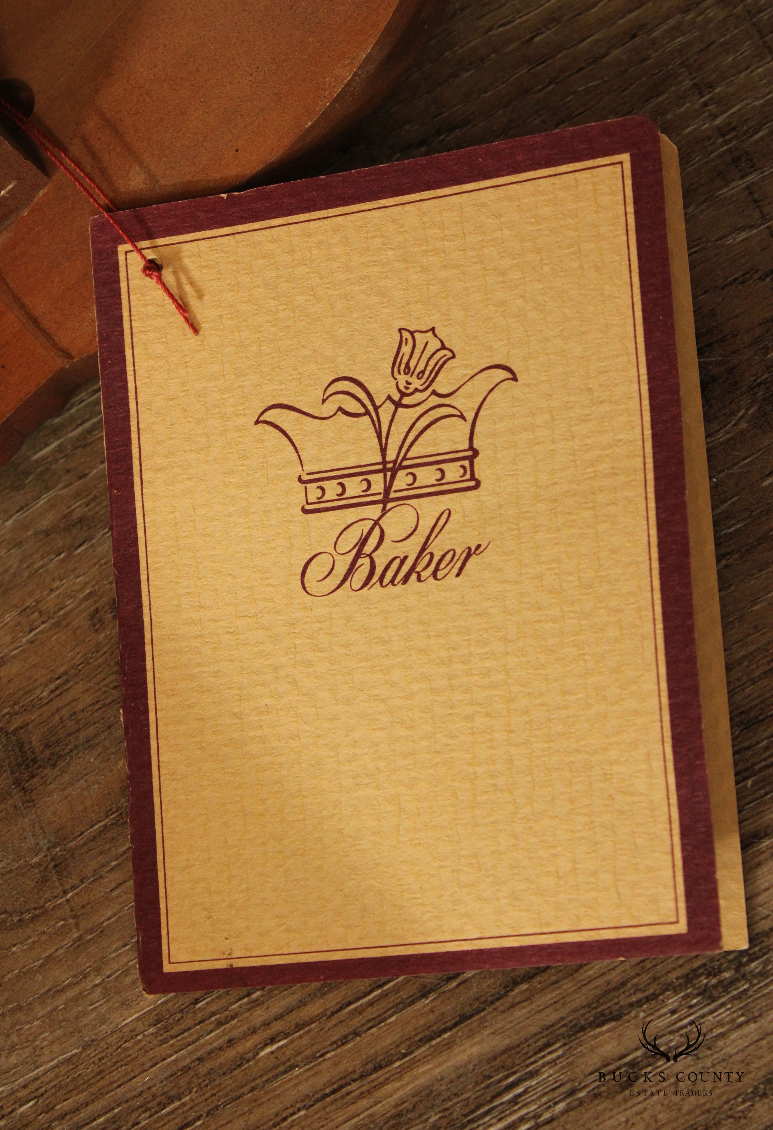 Baker Furniture French Country Style Walnut Side Table
