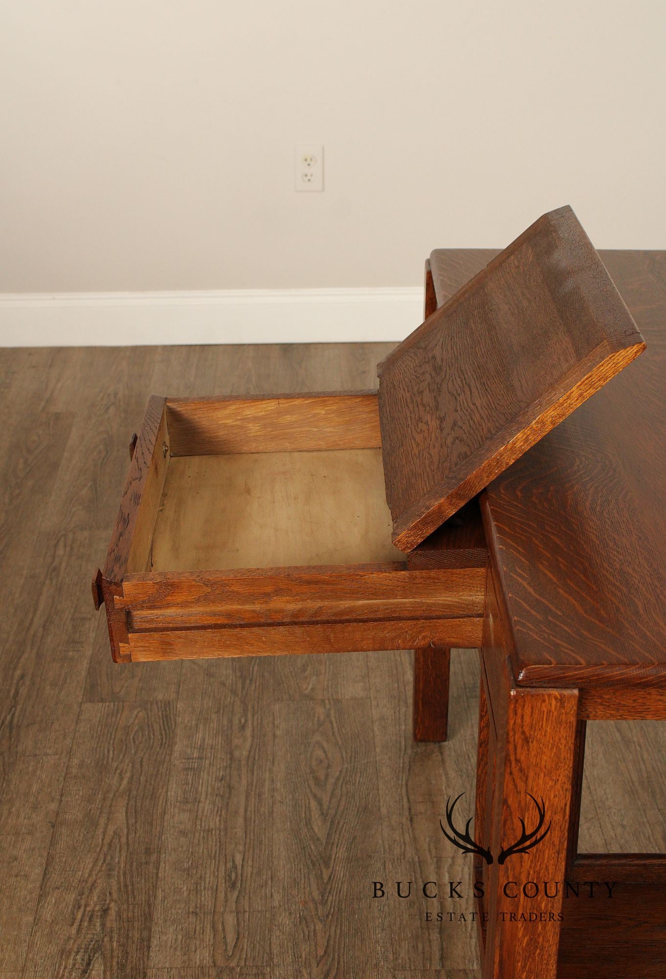 Antique Mission Oak Writing Desk