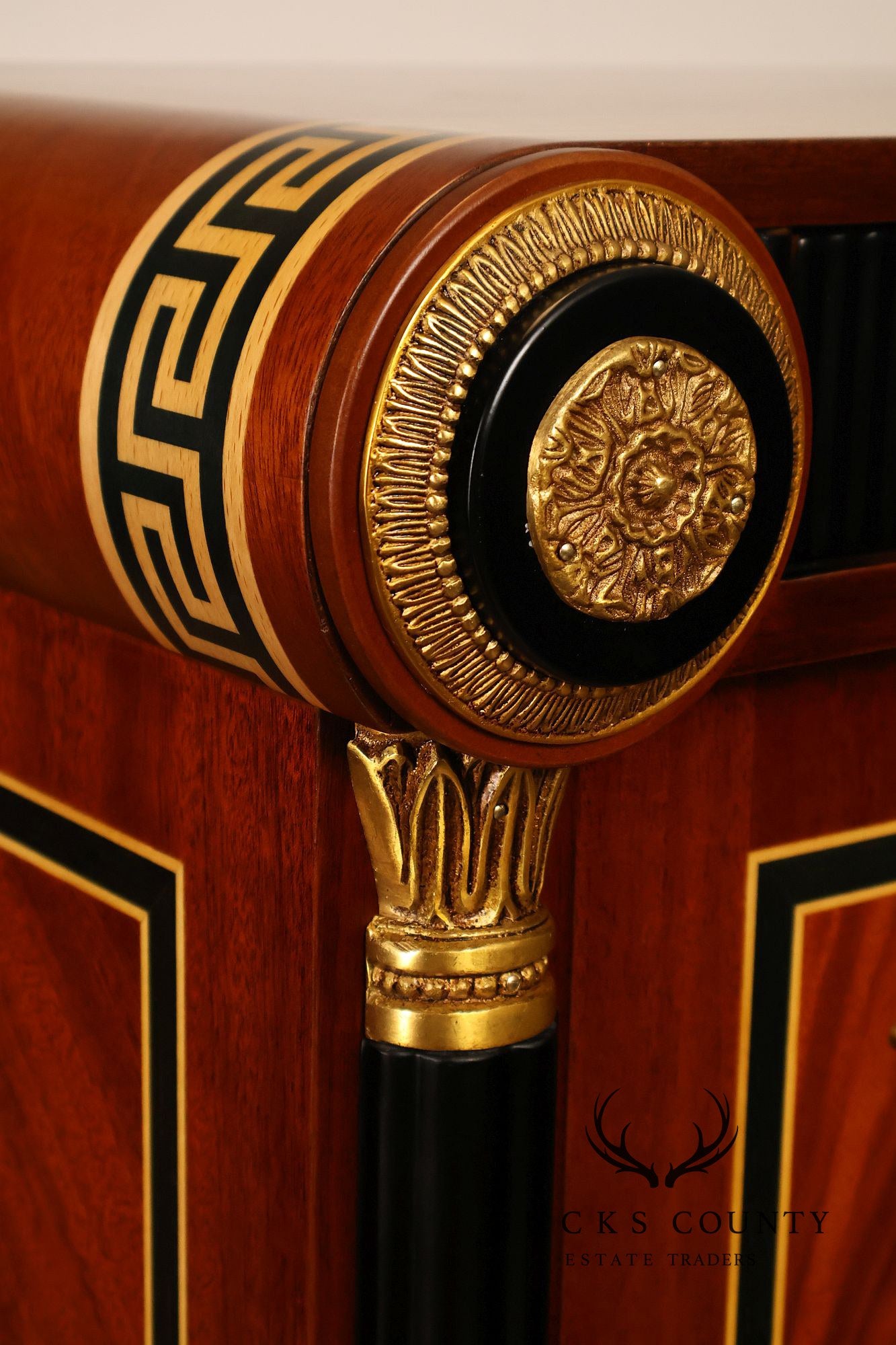 Infinity Furniture Neoclassical Style Mahogany Tall Chest