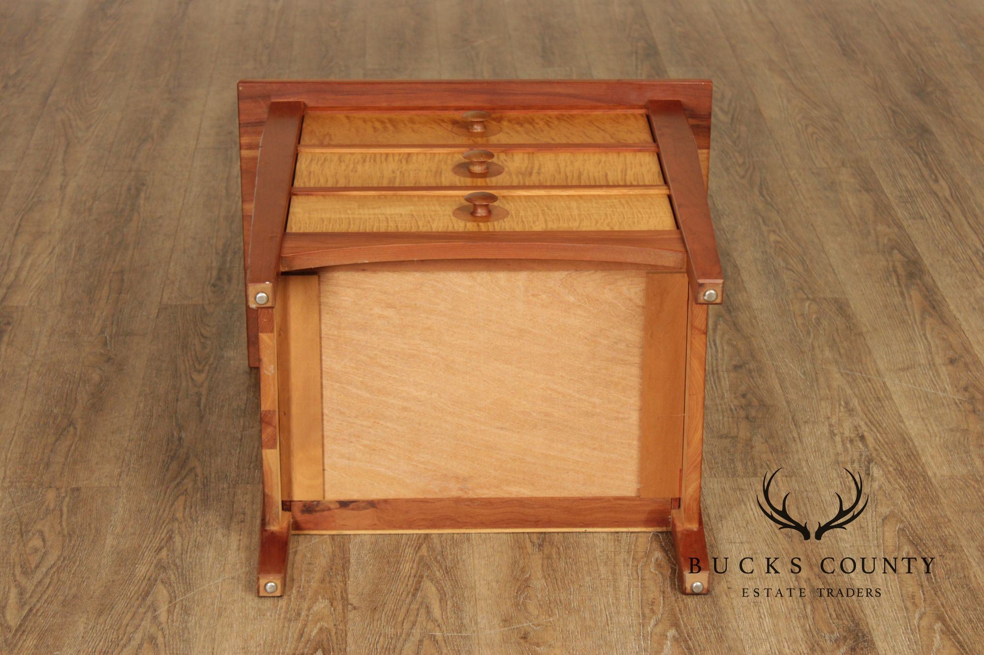 Stickley Mission Collection Harvey Ellis Cherry Three Drawer Nightstand