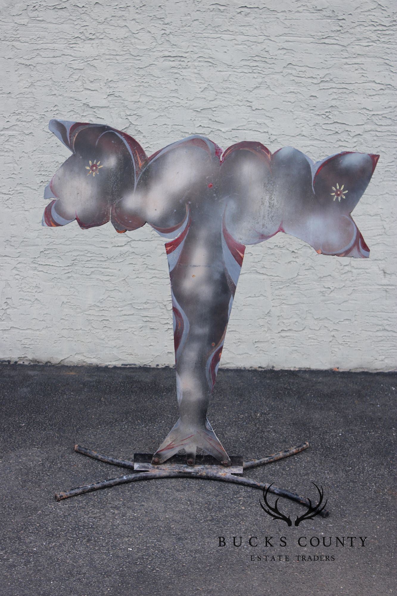 Raymond Rocklin Painted Metal Abstract Sculpture