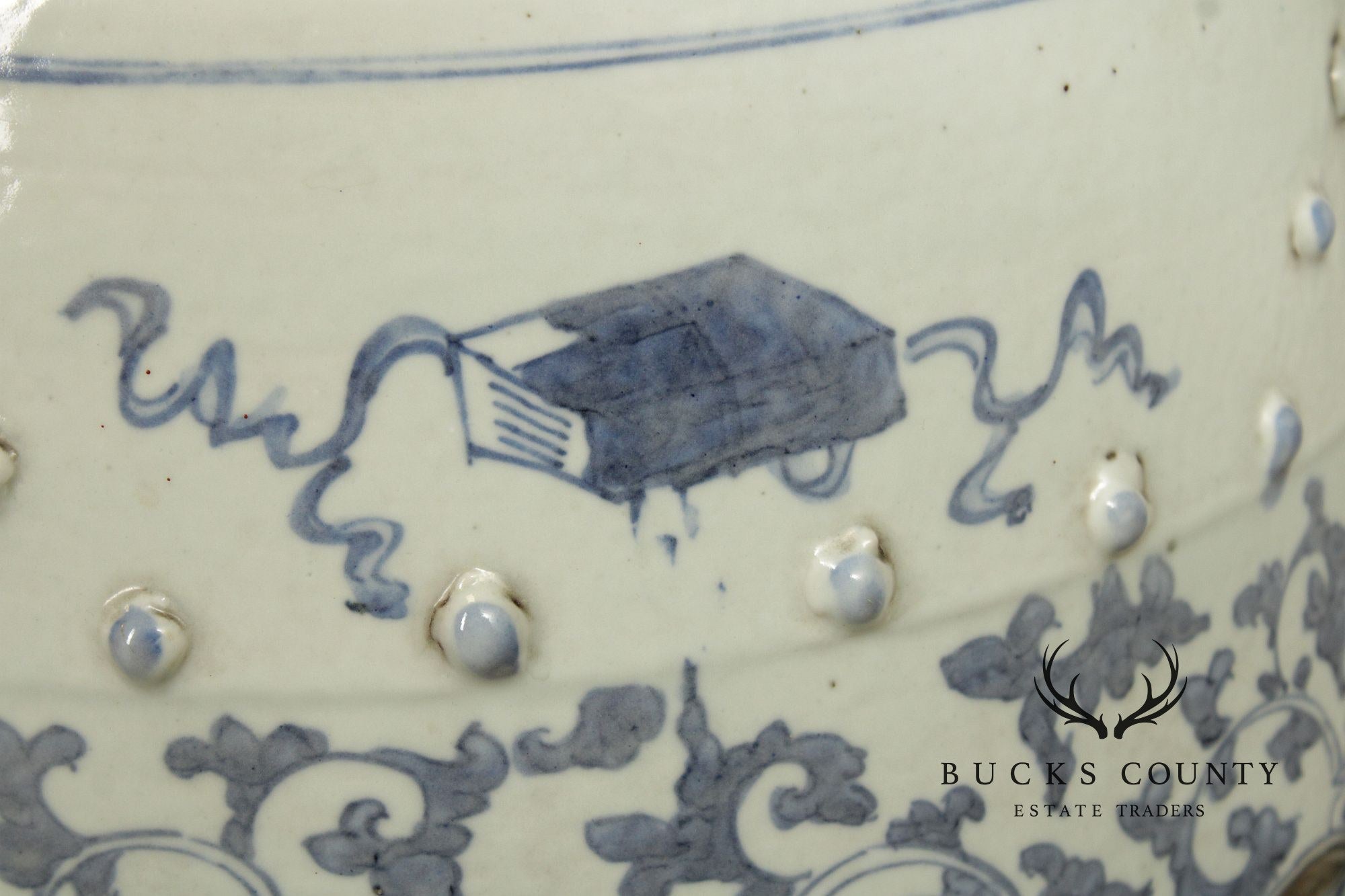 Chinese Blue and White Porcelain Garden Seat