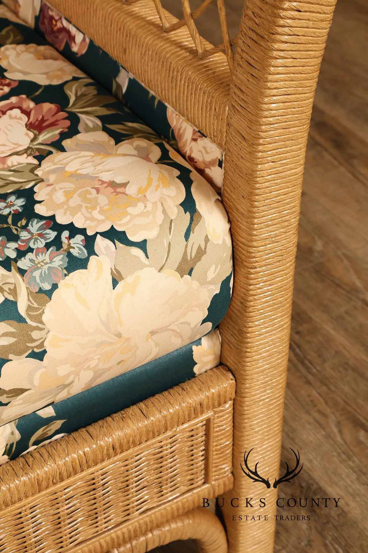 Lexington Henry Link Furniture Upholstered Wicker Loveseat