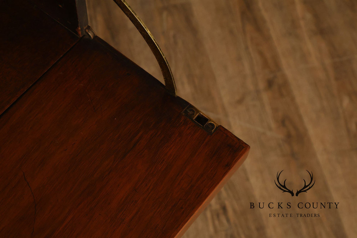 Federal Style Mahogany Secretary Bookcase With Drop Front Desk