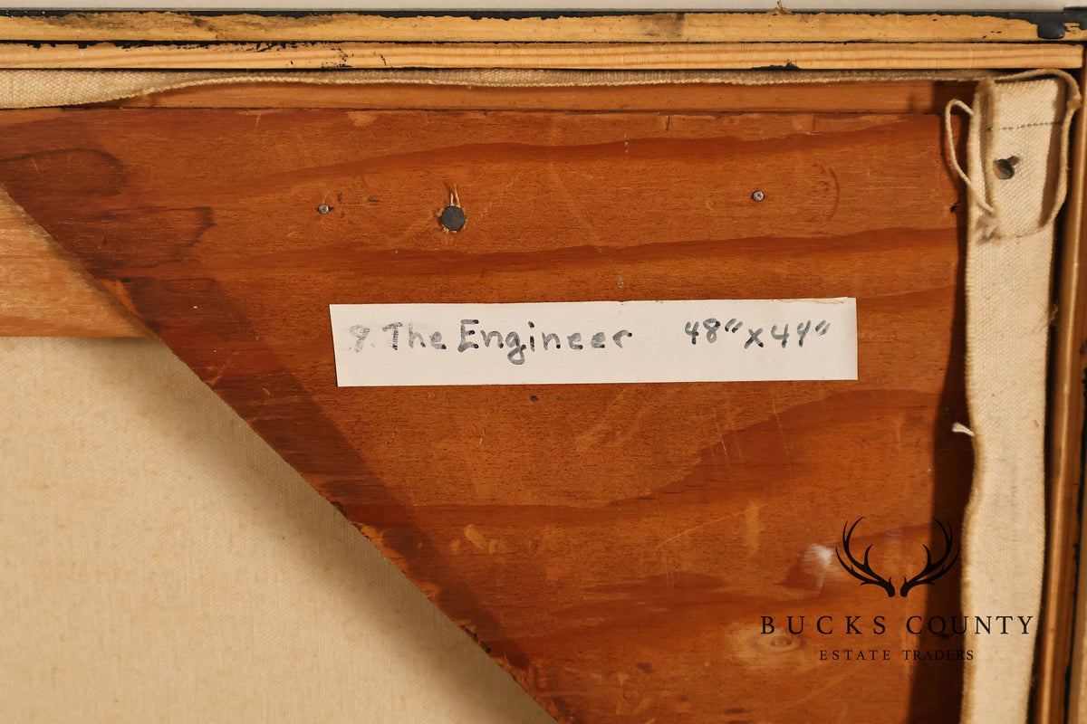 Anne Cooper Dobbins Oil Painting, 'The Engineer'