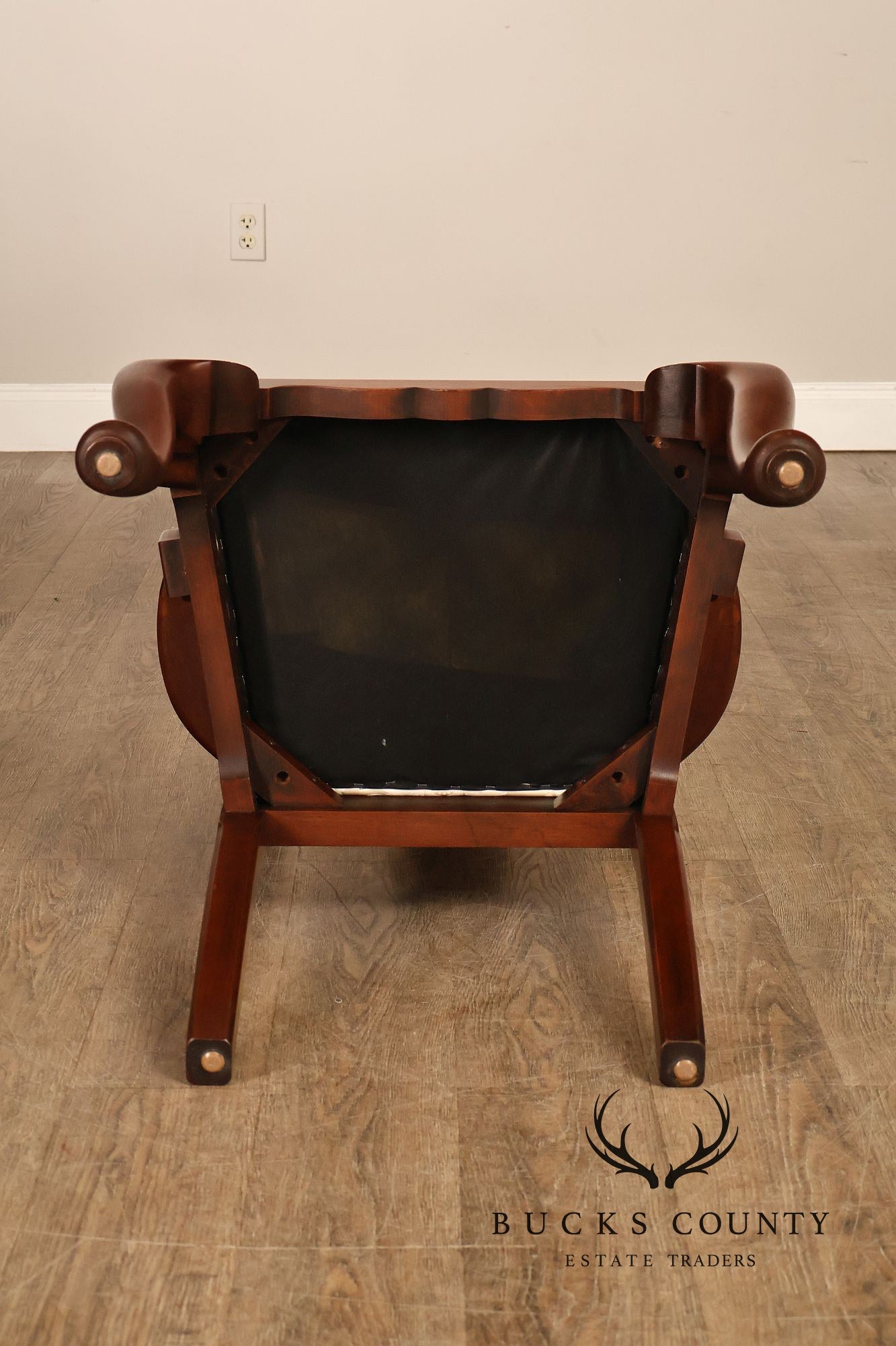 Henkel Harris Queen Anne Style Cherry Armchair