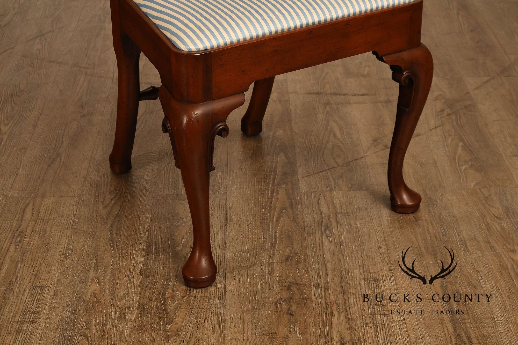 Kittinger Colonial  Williamsburg Queen Anne Style Set Of Six Mahogany Dining Chairs