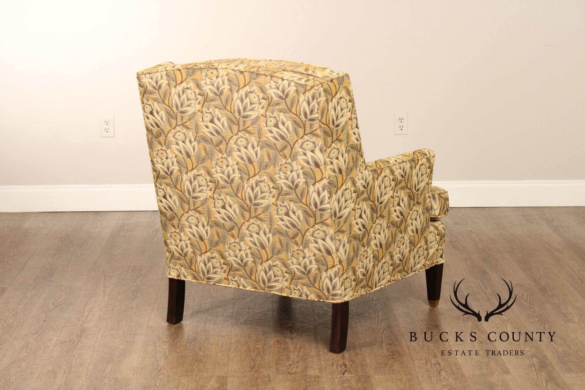 Vintage Pair of Upholstered Lounge Armchairs