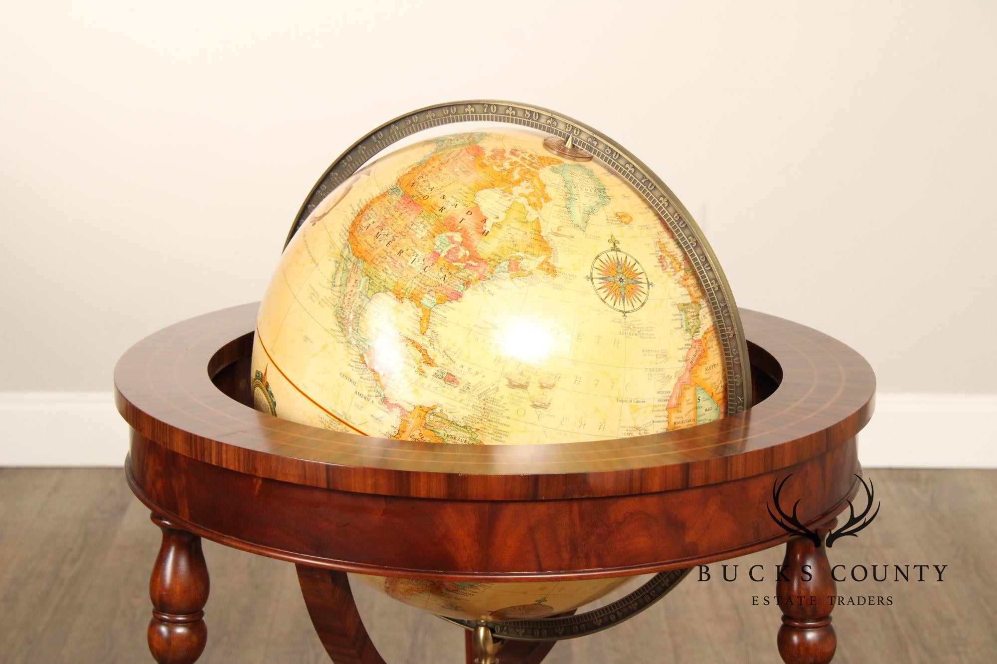 Maitland Smith Regency Style Globe on Stand