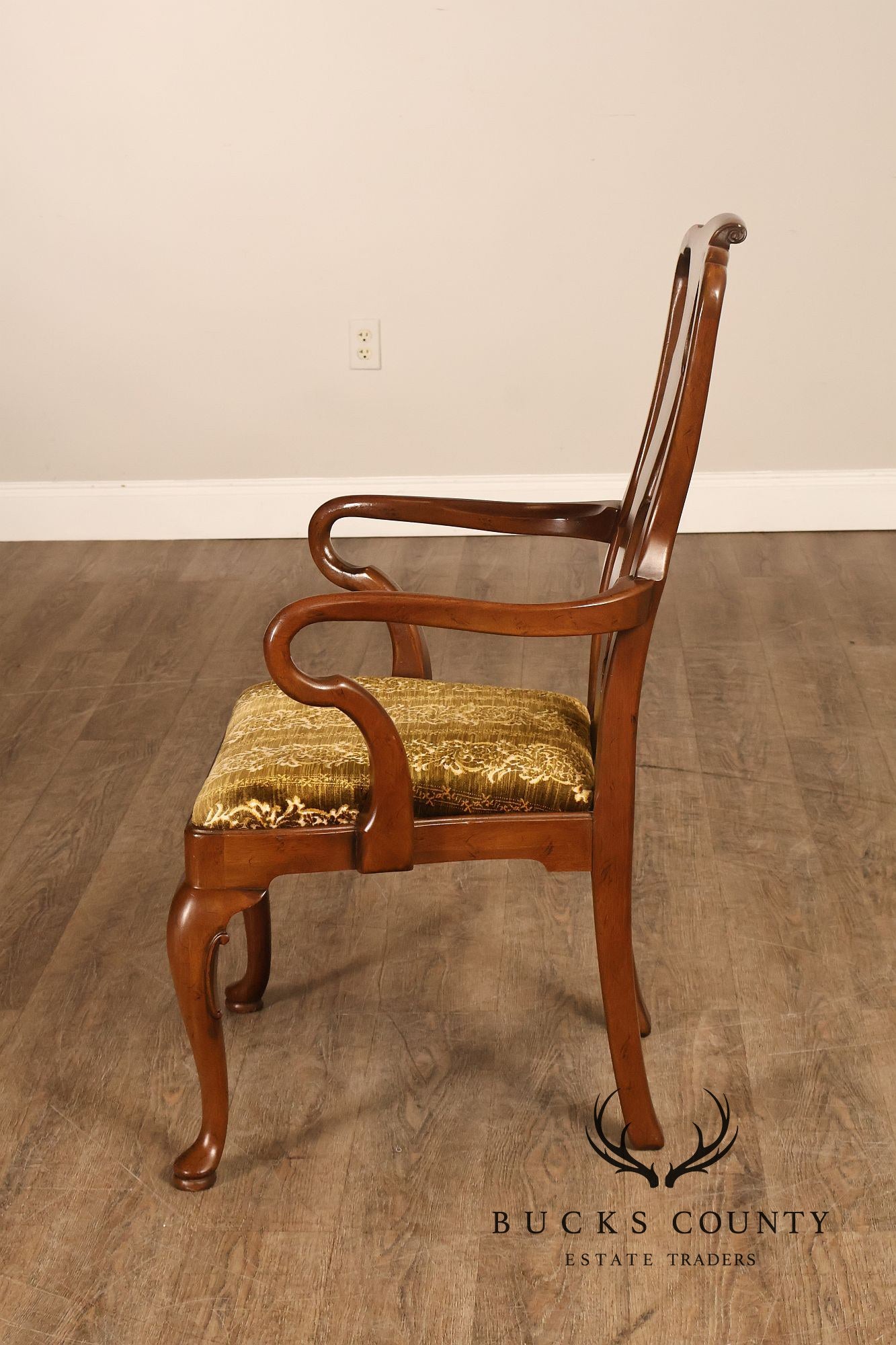Henredon '18th Century Portfolio' Set Of Six Walnut Dining Chairs