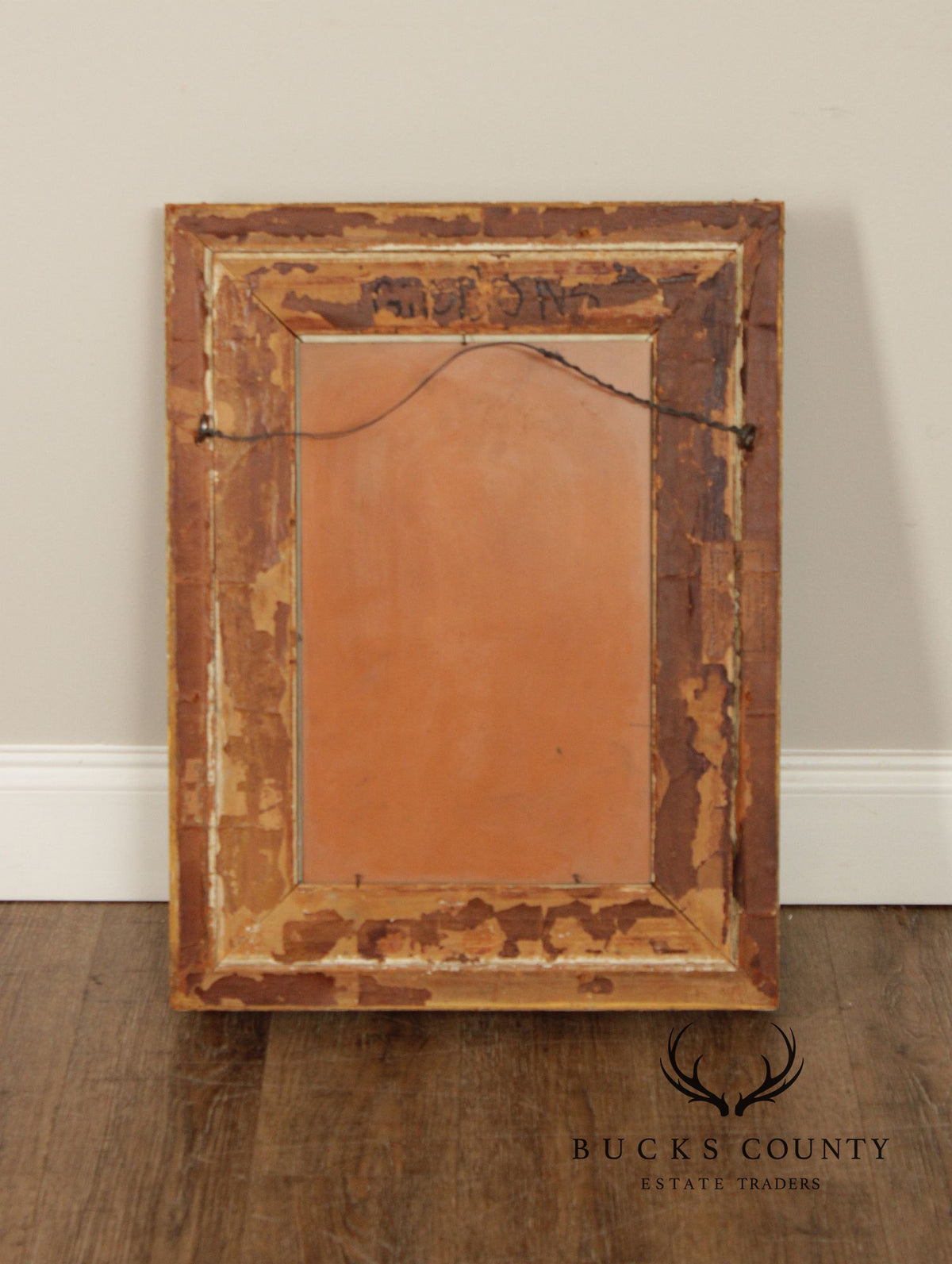C. A. Greenig Antique Rococo Style Giltwood Wall Mirror